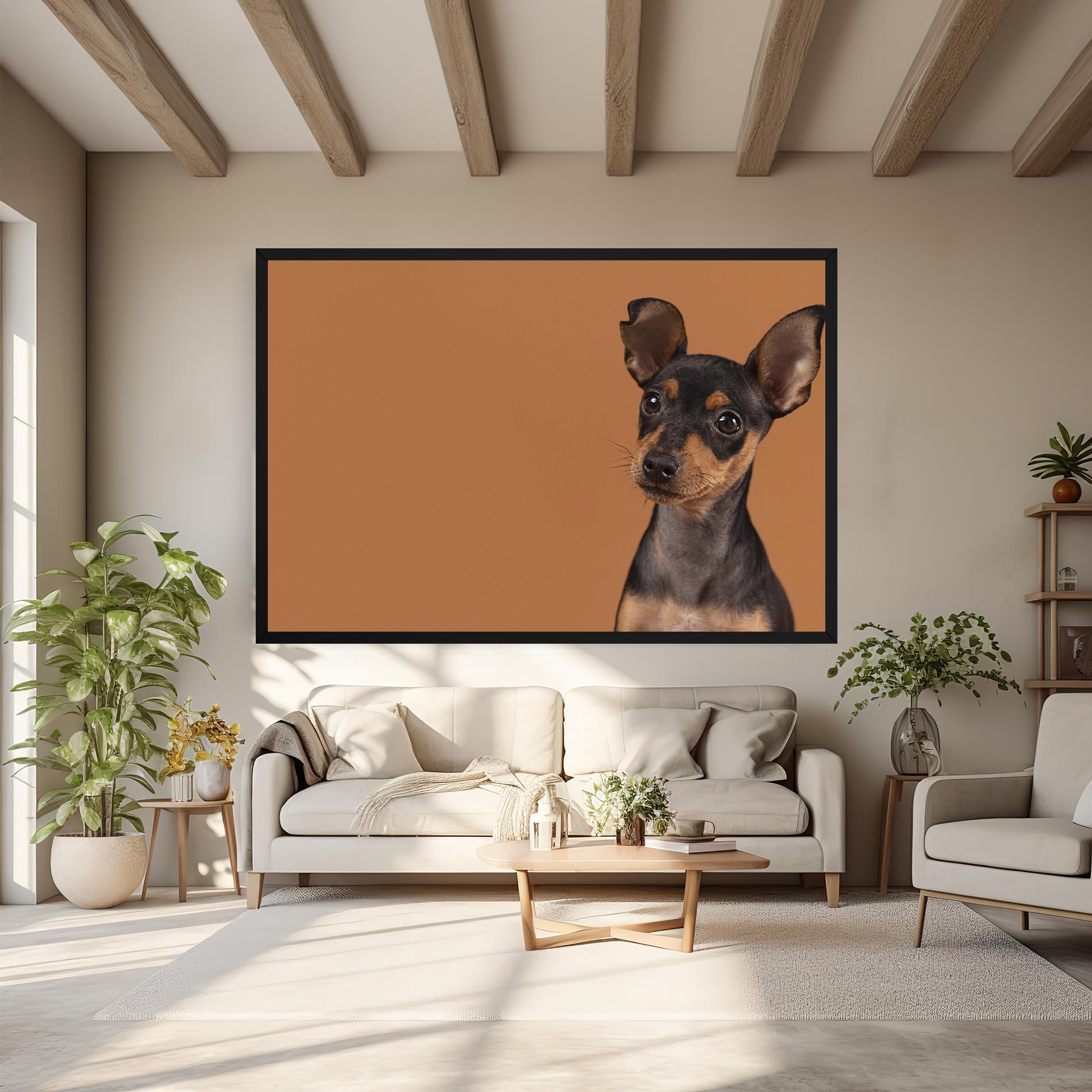 Tablou Canvas Cute Dog Portrait mockup 6