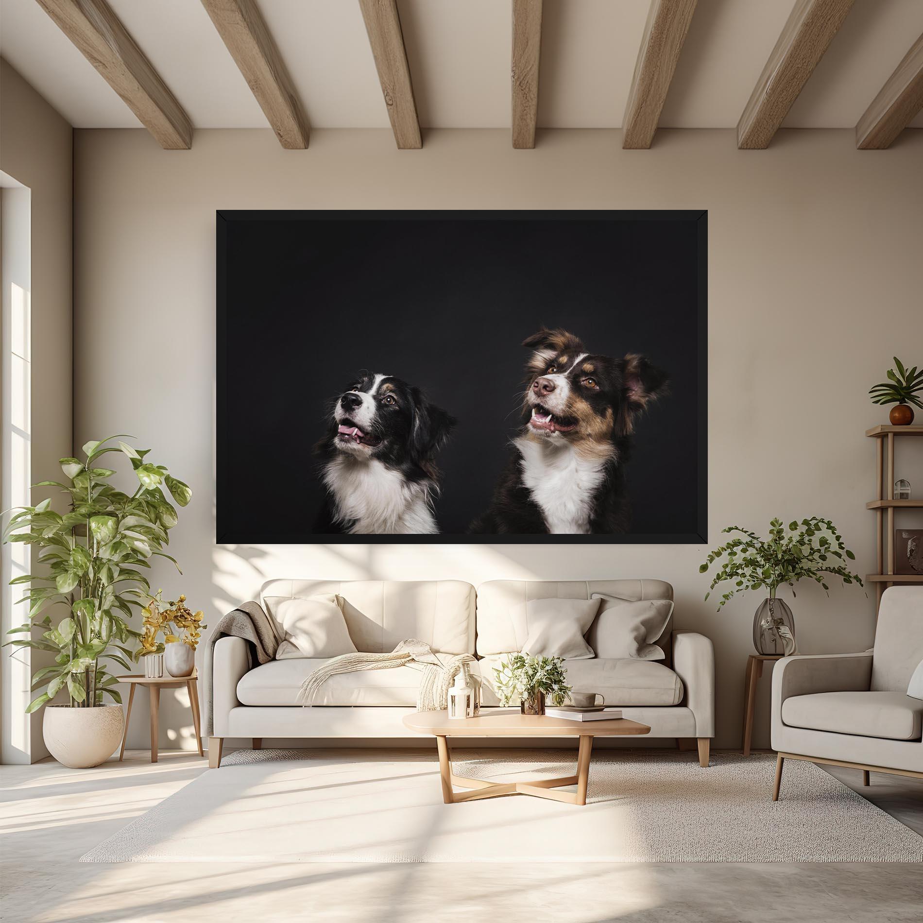 Tablou Canvas Cute Dogs Standing mockup 6