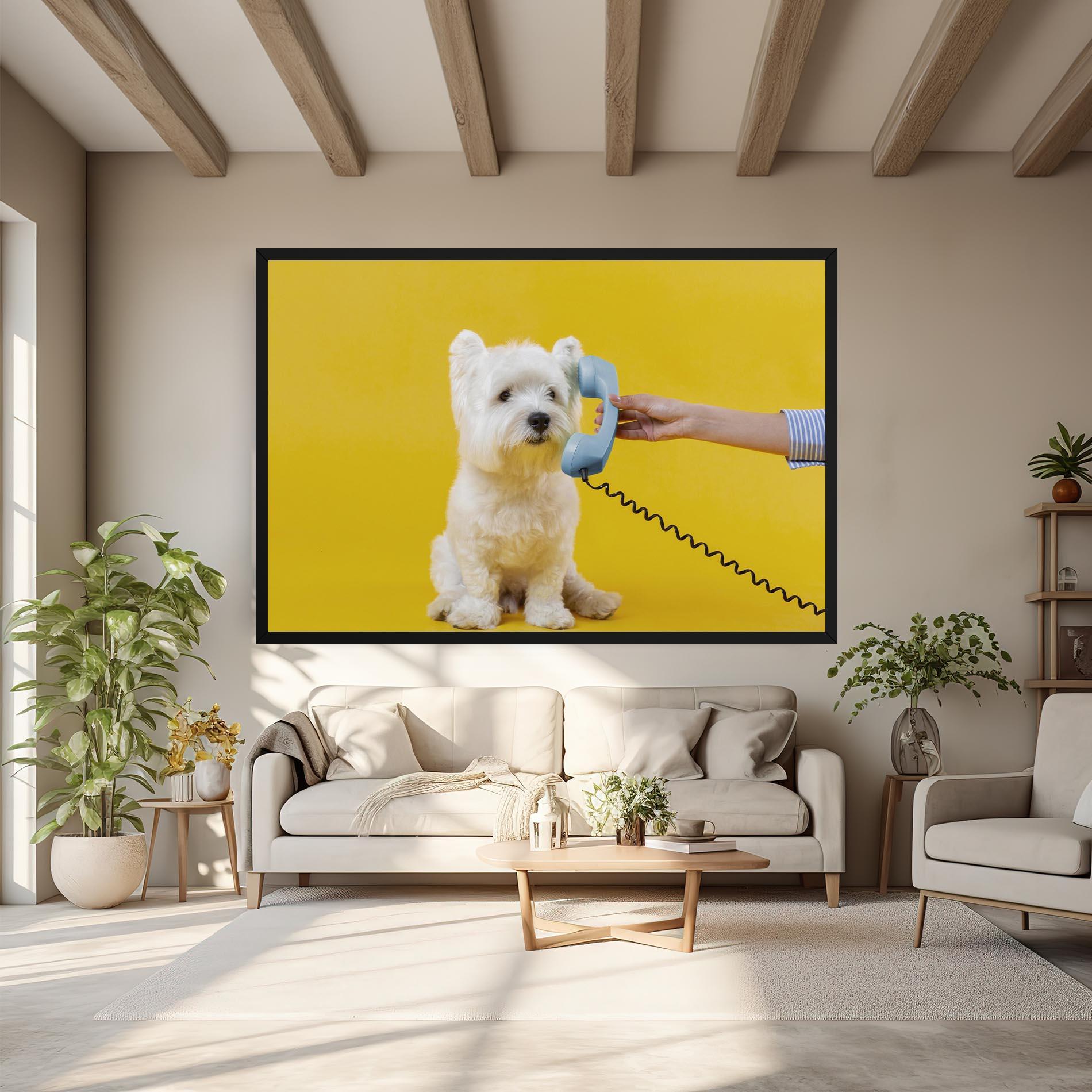 Tablou Canvas Cute Little Dog mockup 6