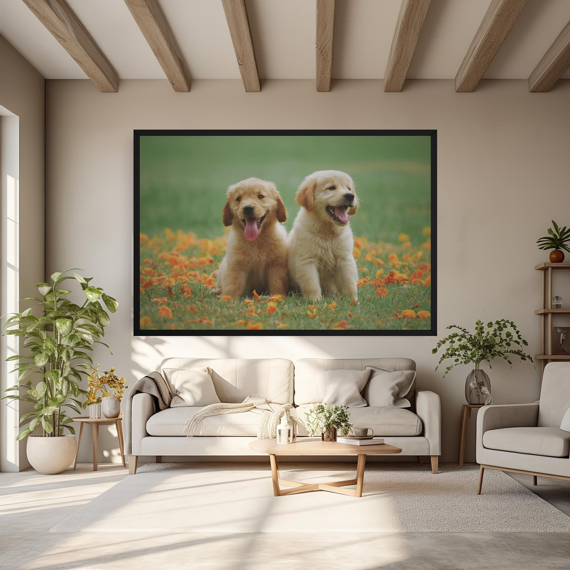Tablou Canvas Happy Dogs mockup 6