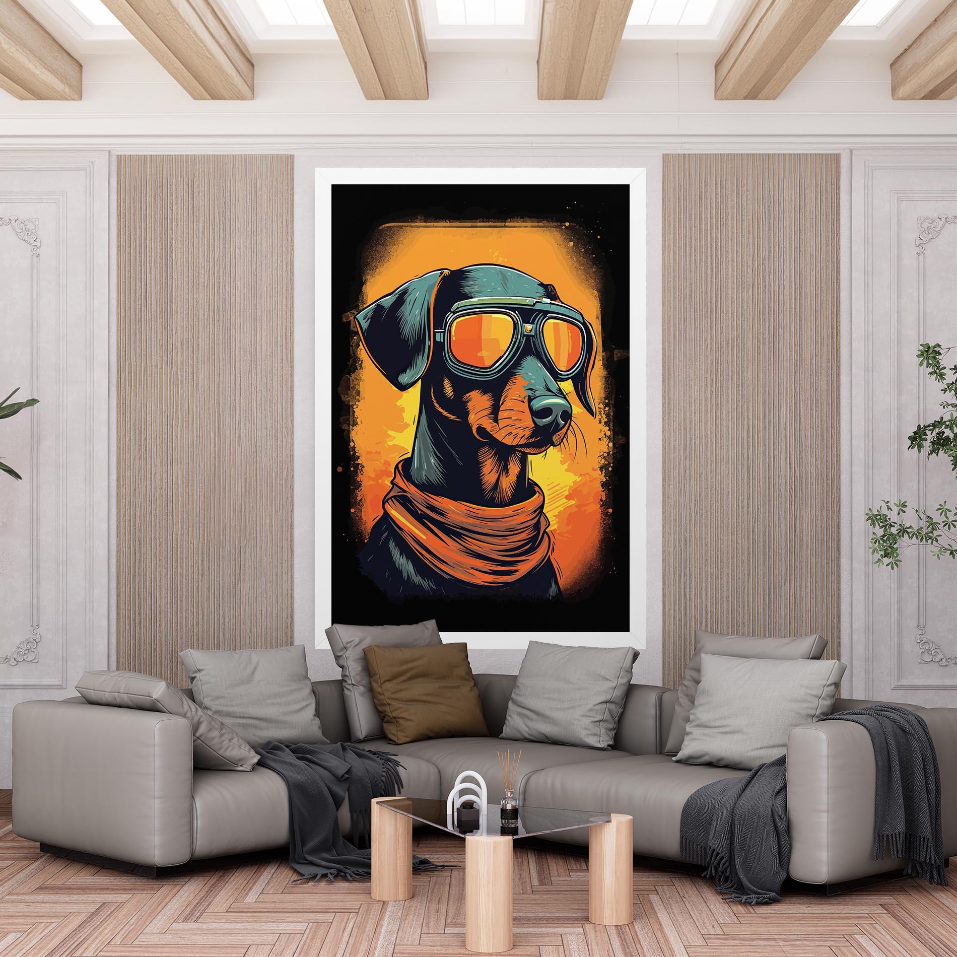 Tablou Canvas Cool Dog mockup 6