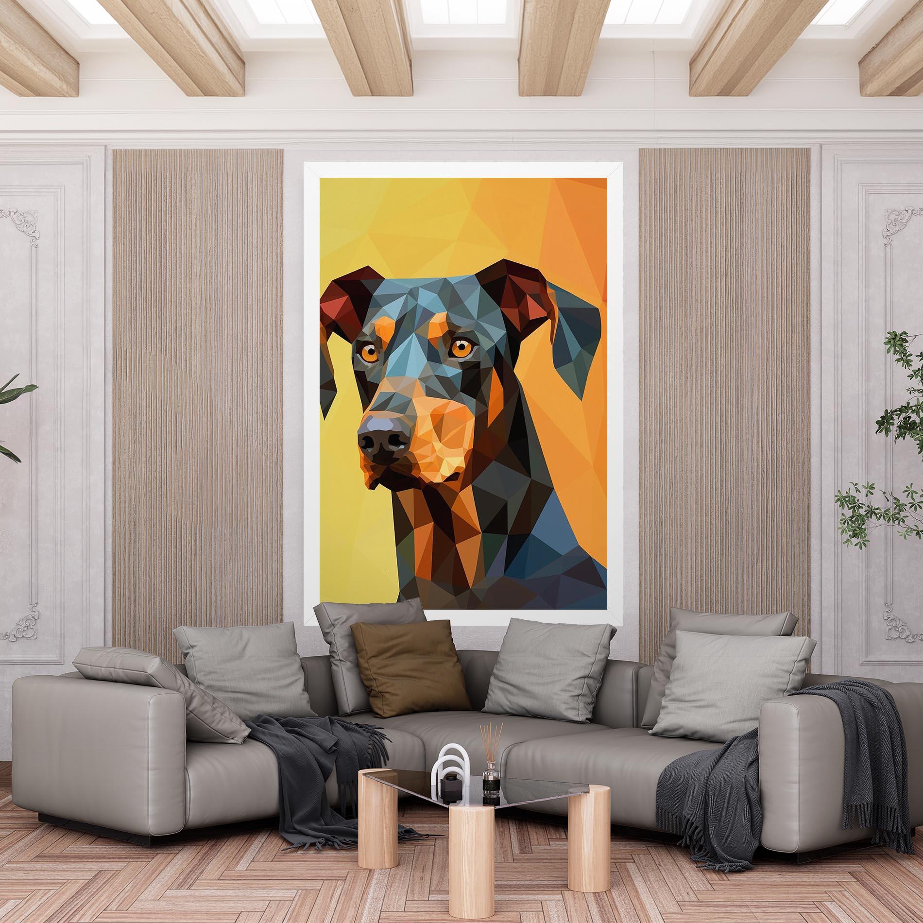 Tablou Canvas Digital Art Dog mockup 6