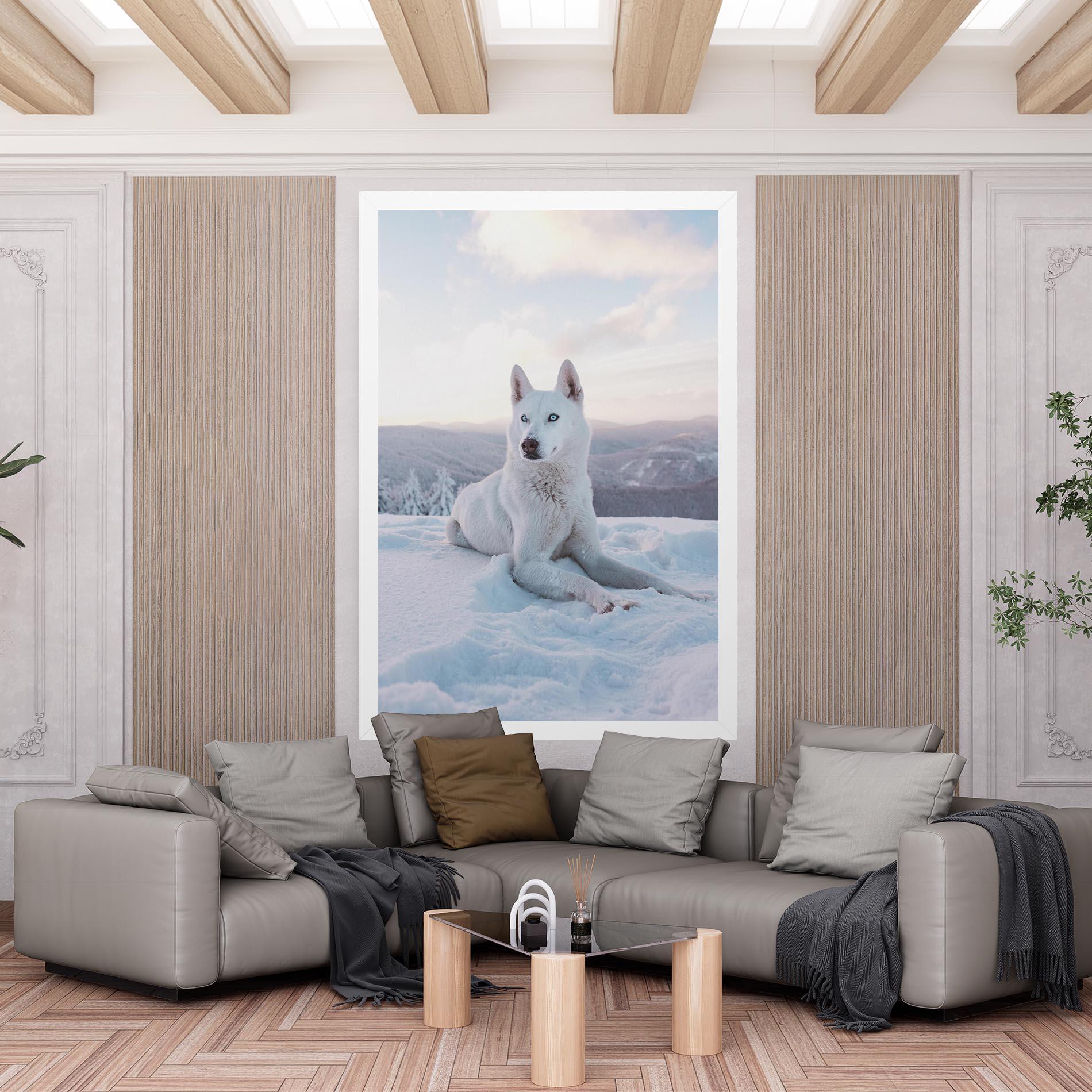 Tablou Canvas White Husky mockup 6