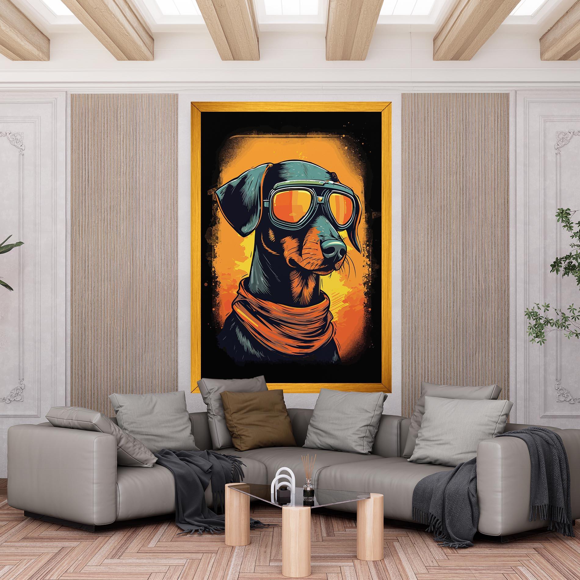 Tablou Canvas Cool Dog mockup 6