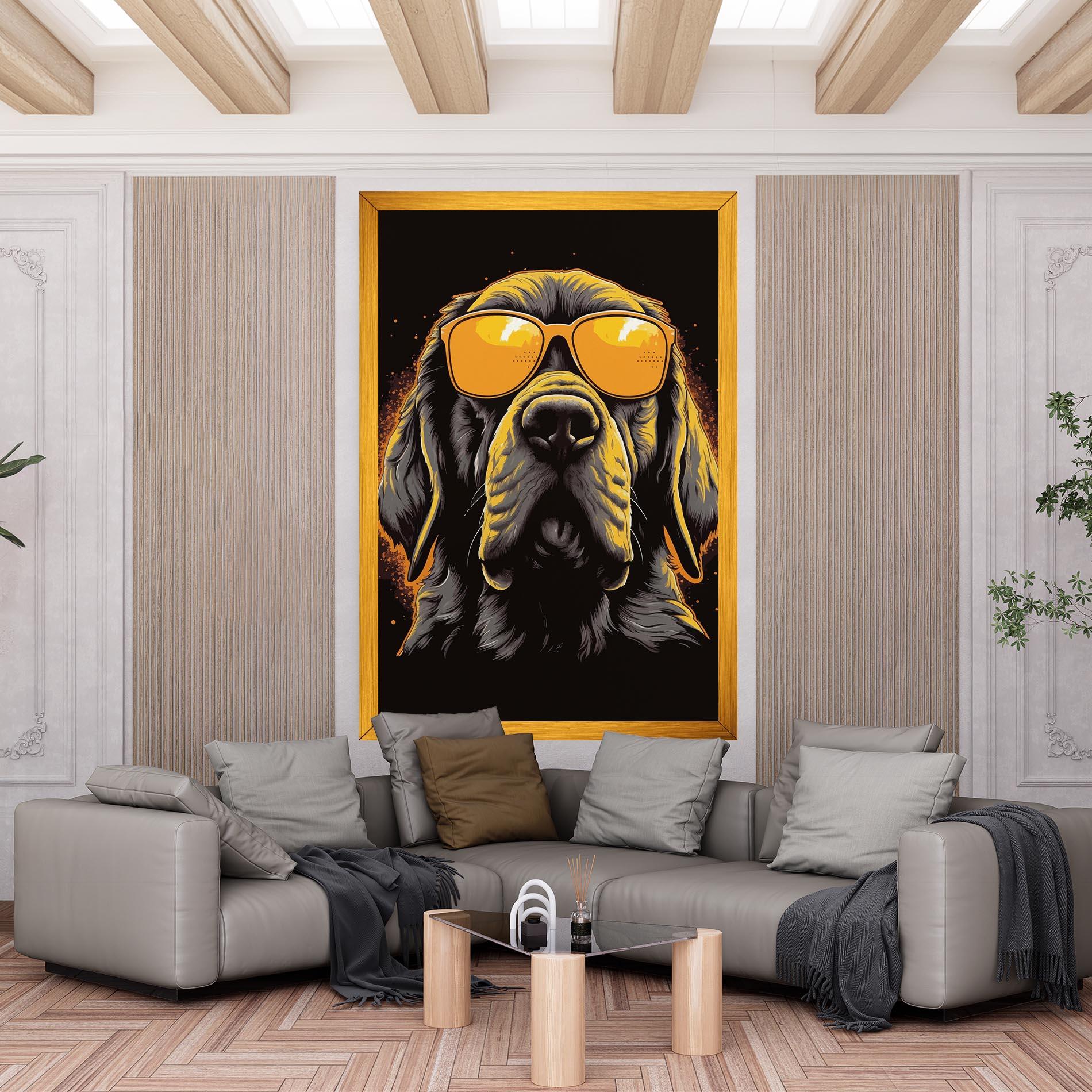 Tablou Canvas Coolest Dog mockup 6