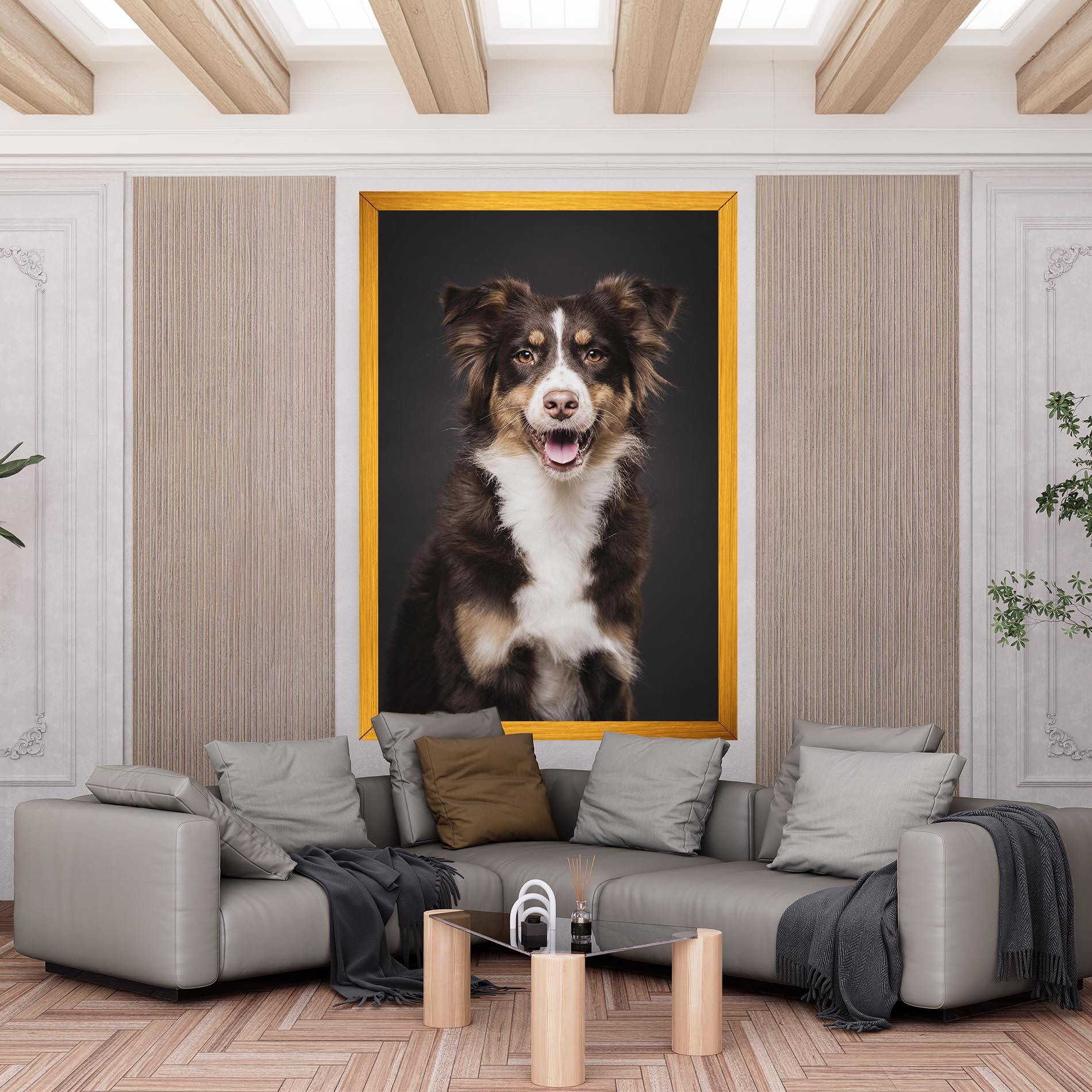 Tablou Canvas Cute Dog Sitting mockup 6