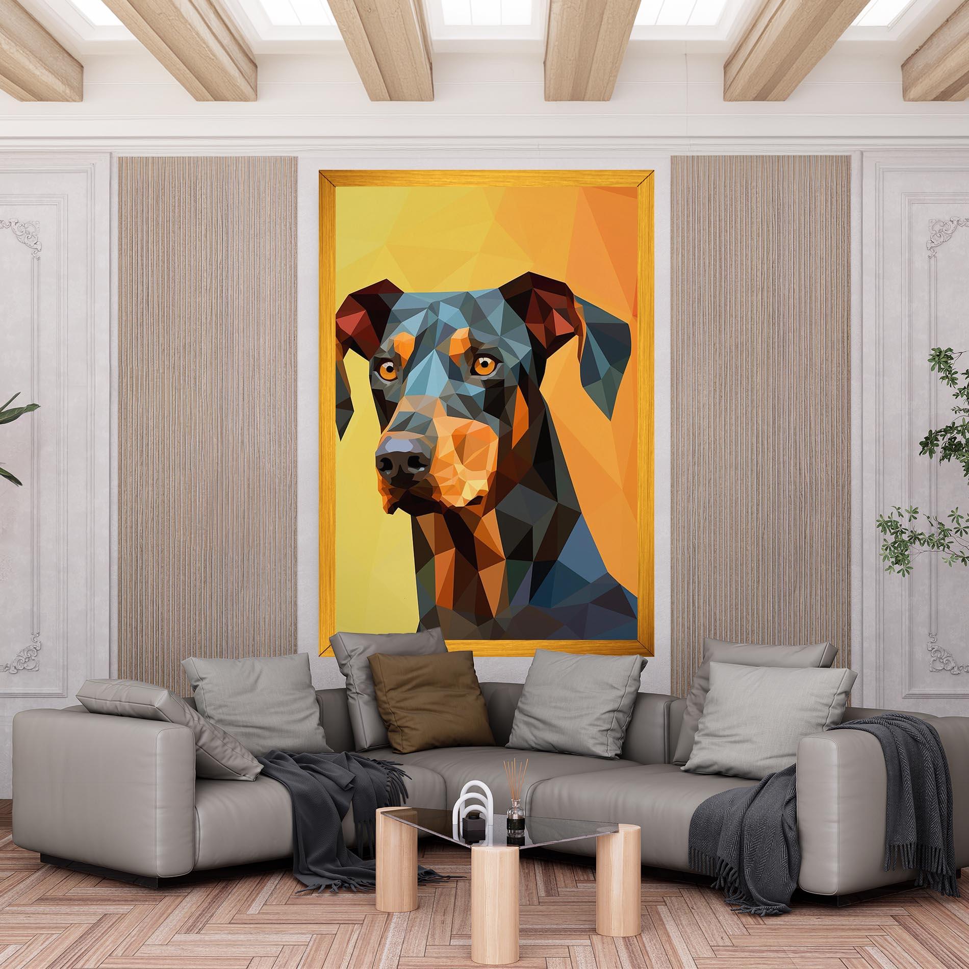 Tablou Canvas Digital Art Dog mockup 6