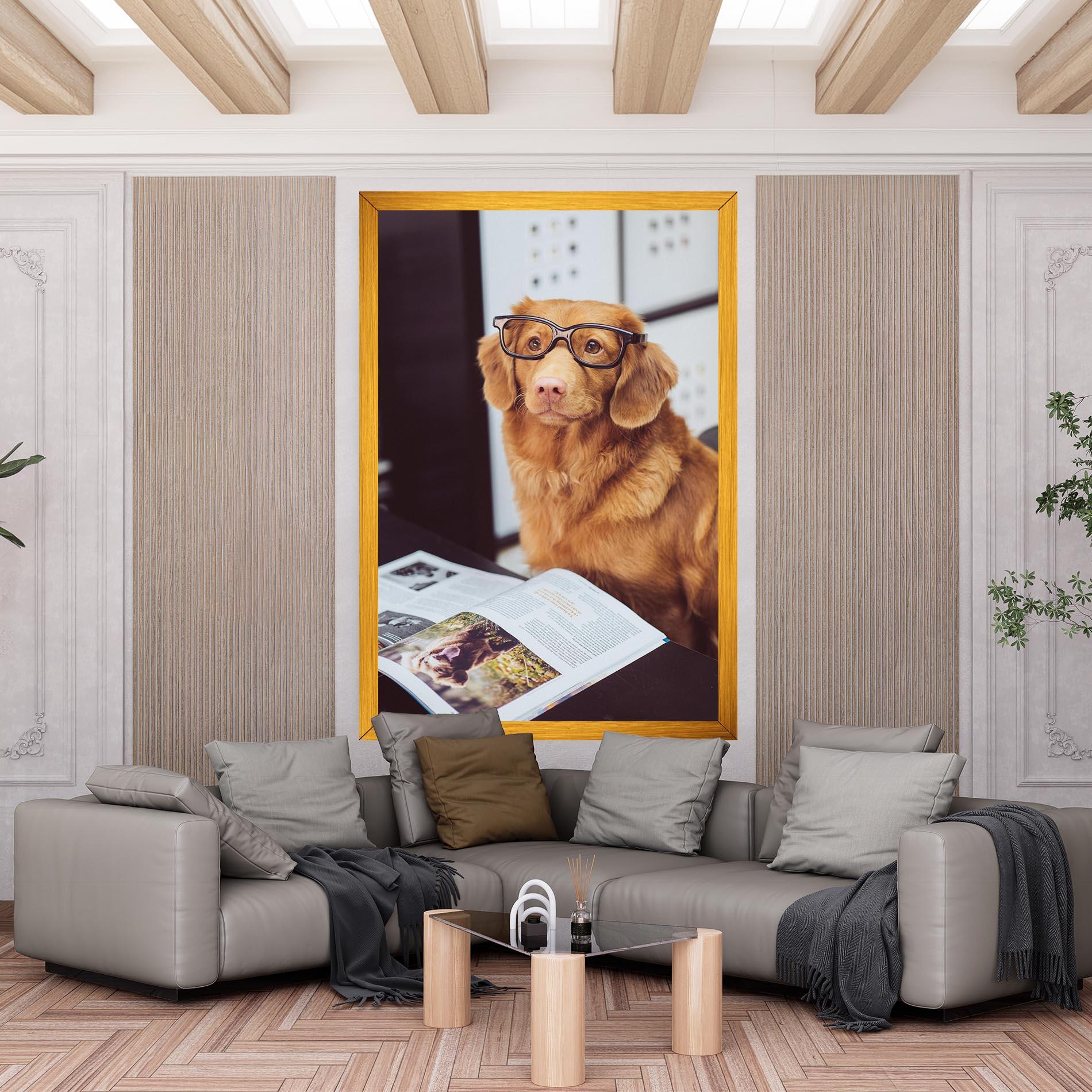 Tablou Canvas Learning Dog mockup 6
