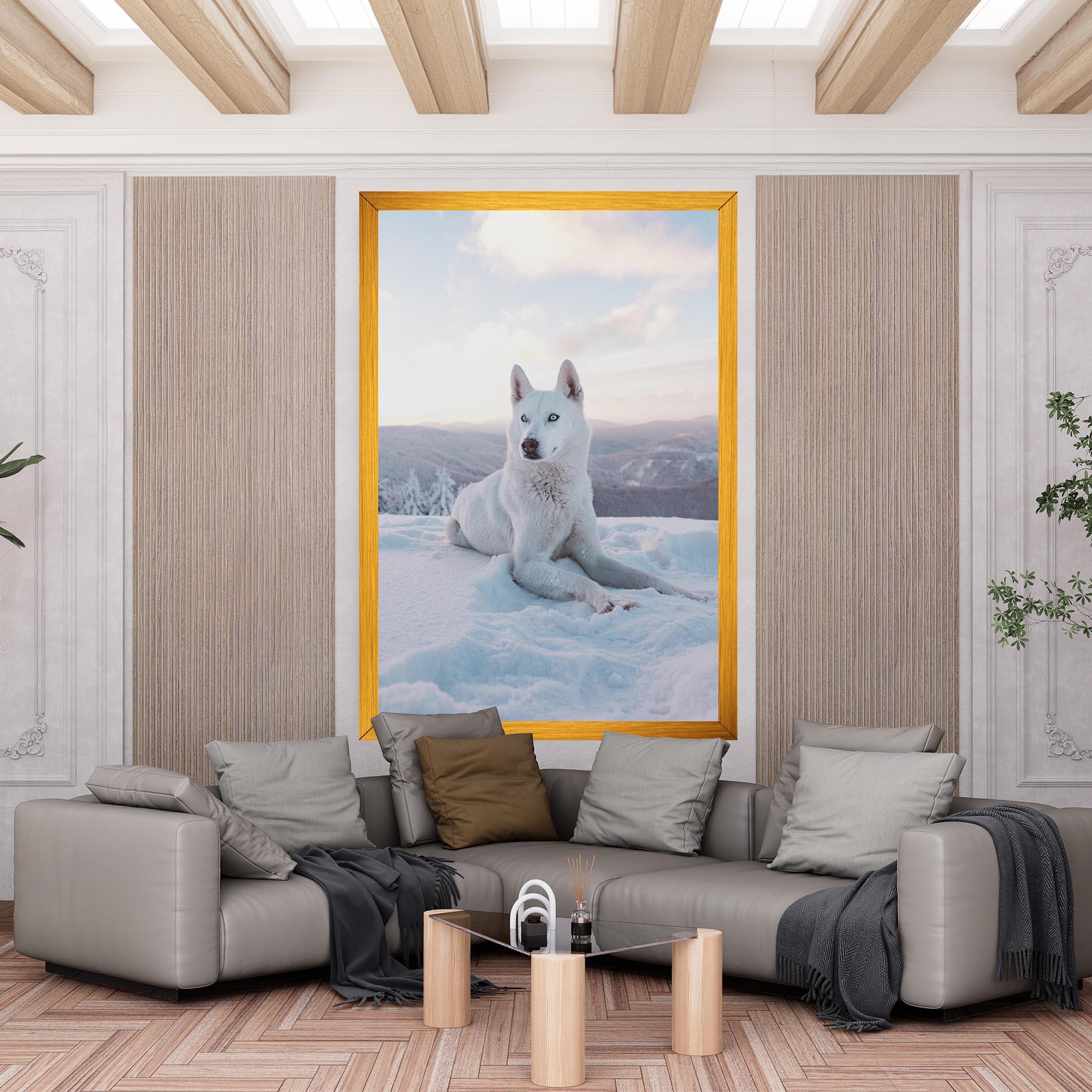 Tablou Canvas White Husky mockup 6