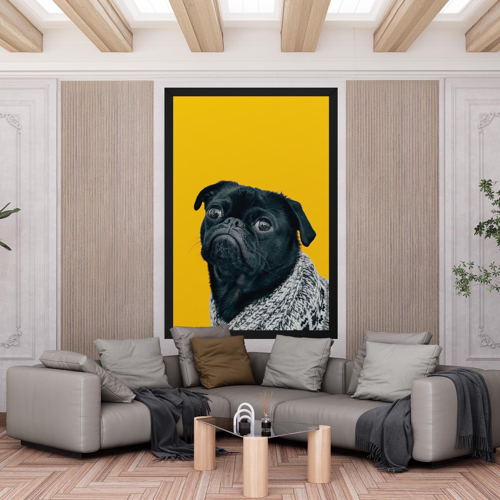Black Pug mockup 6