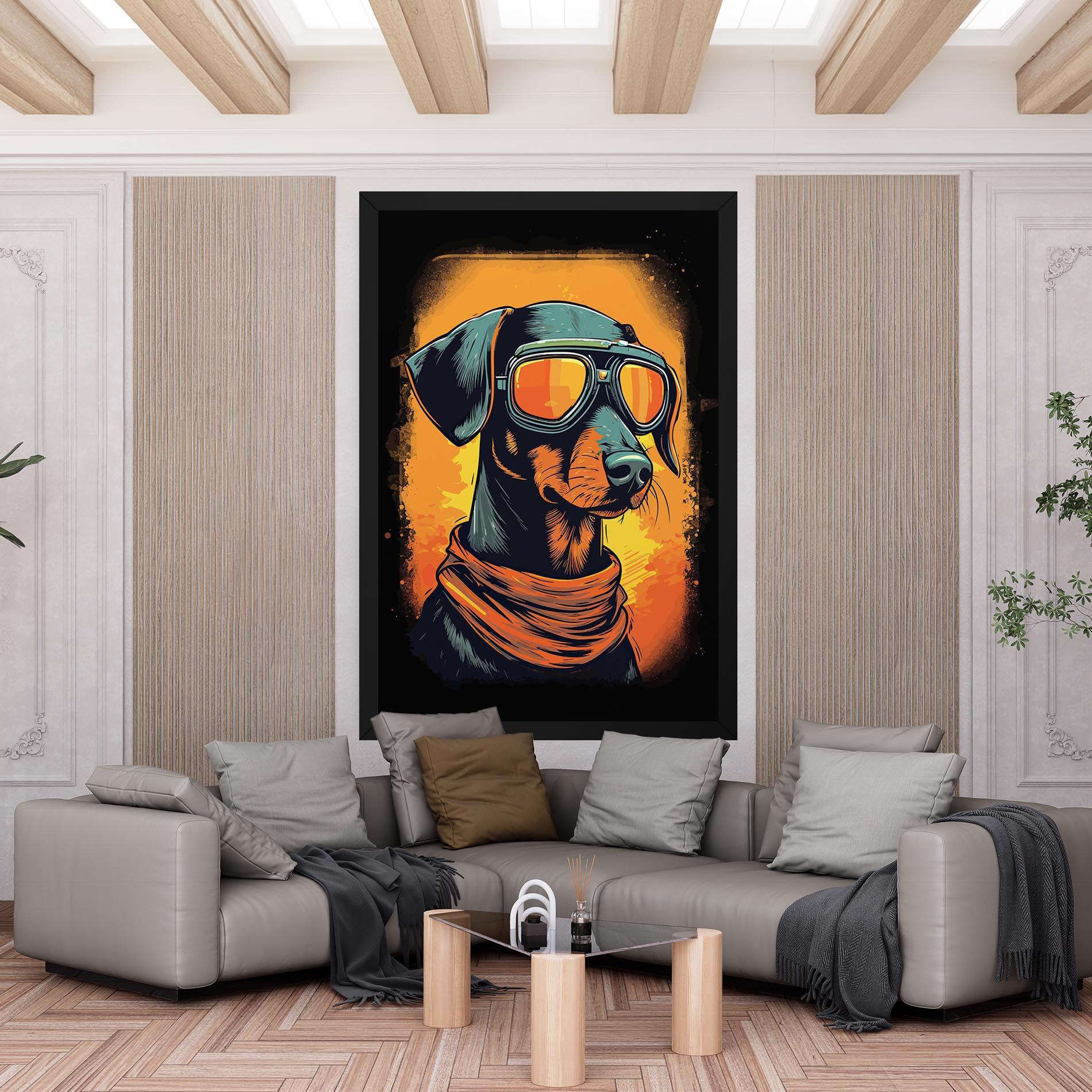 Tablou Canvas Cool Dog mockup 6