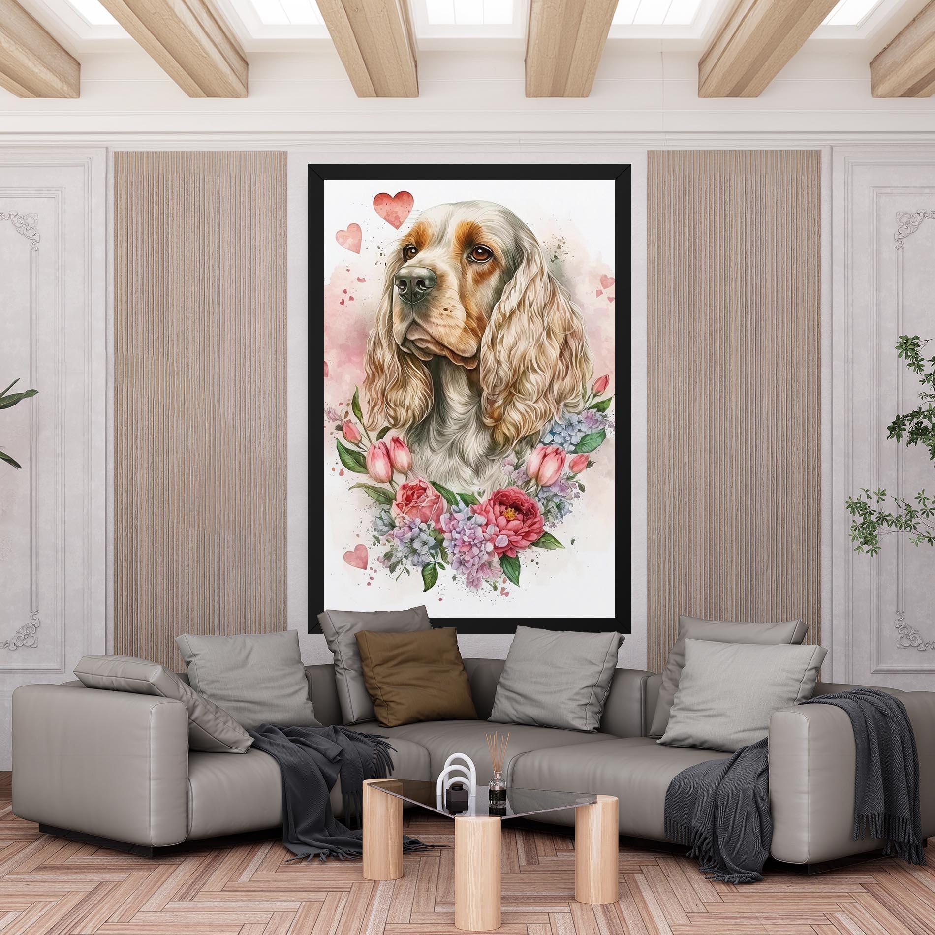 Tablou Canvas Cute Little Cocker mockup 6