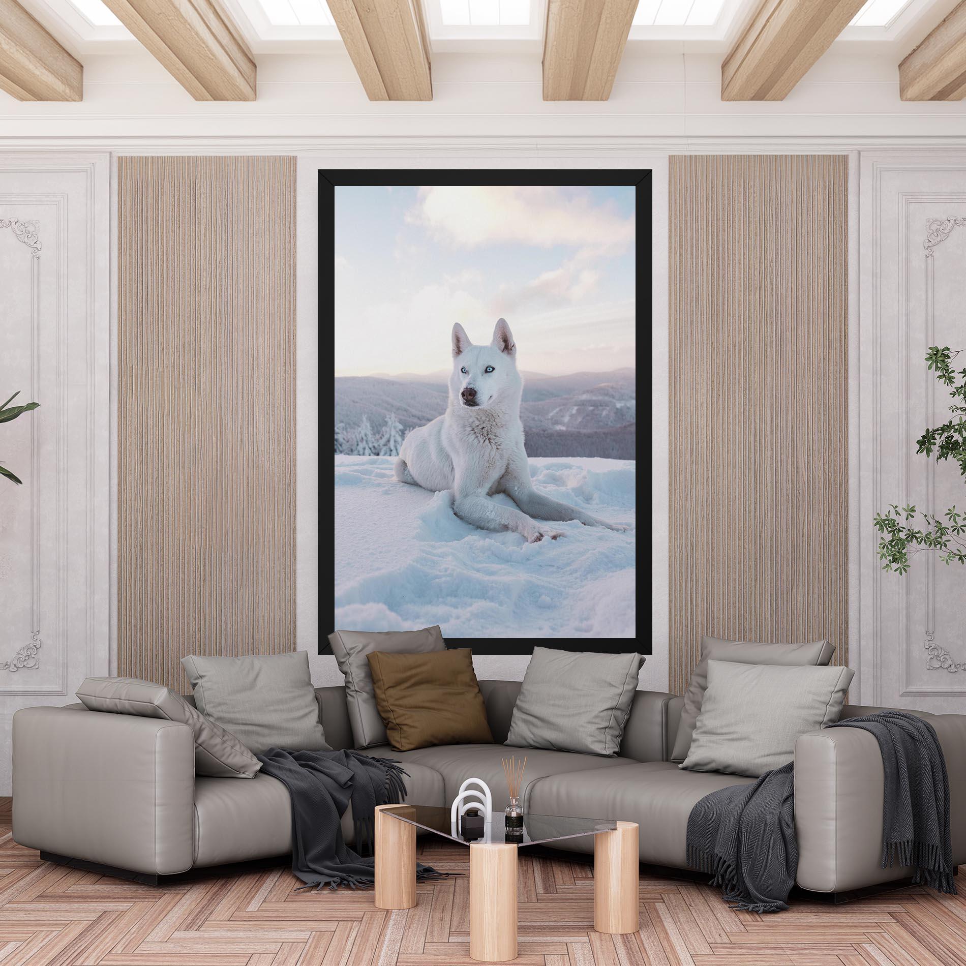 Tablou Canvas White Husky mockup 6