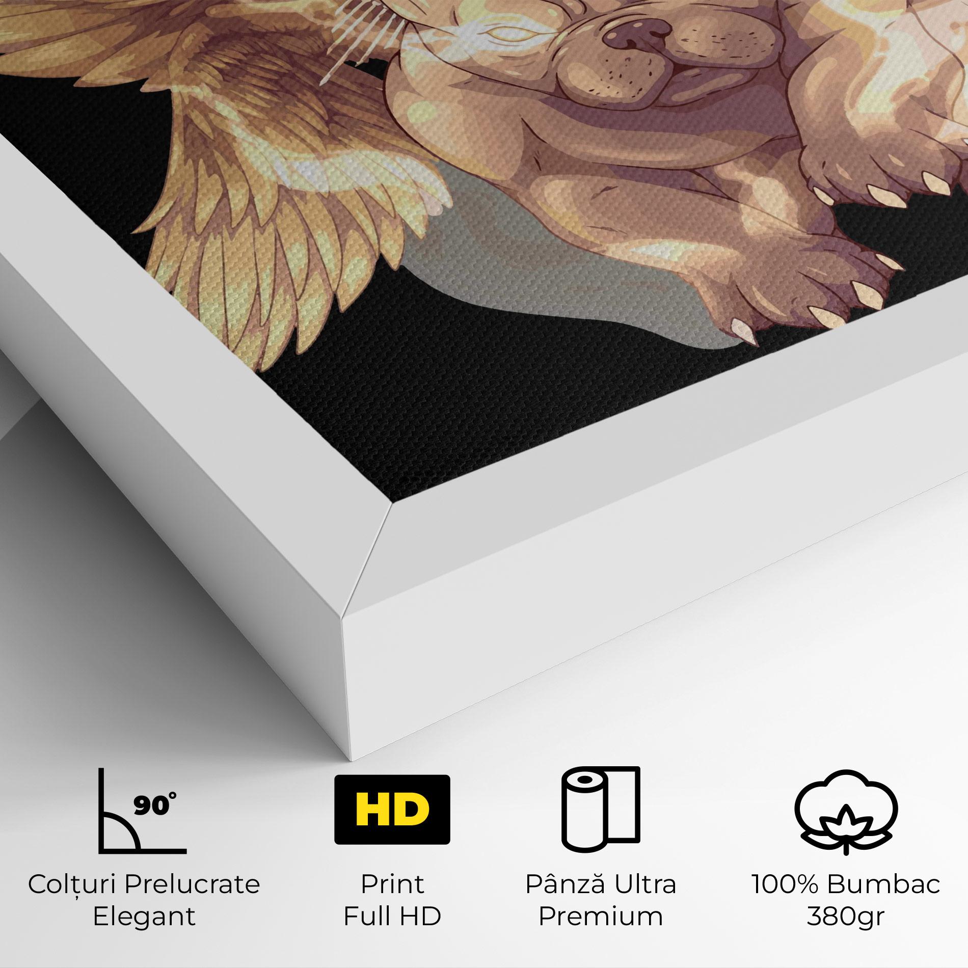 Tablou Canvas Angel Dog mockup 4