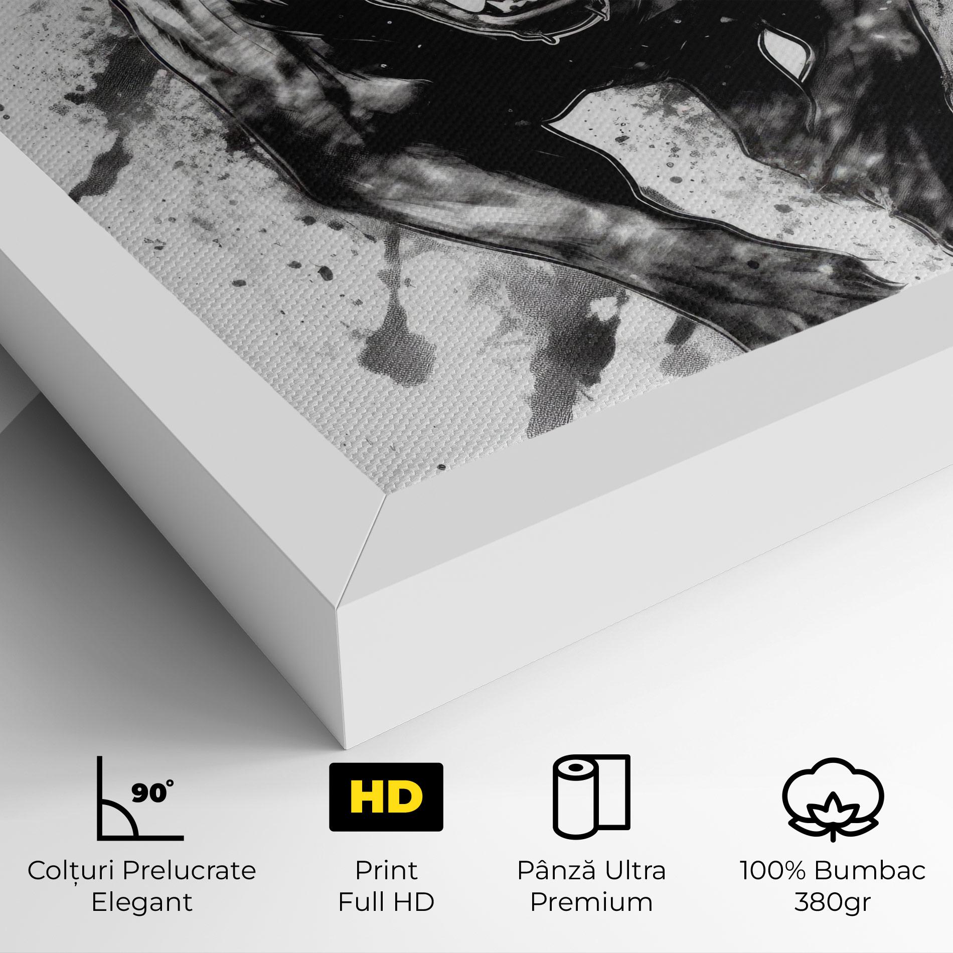 Tablou Canvas Angry Dog Jump mockup 4