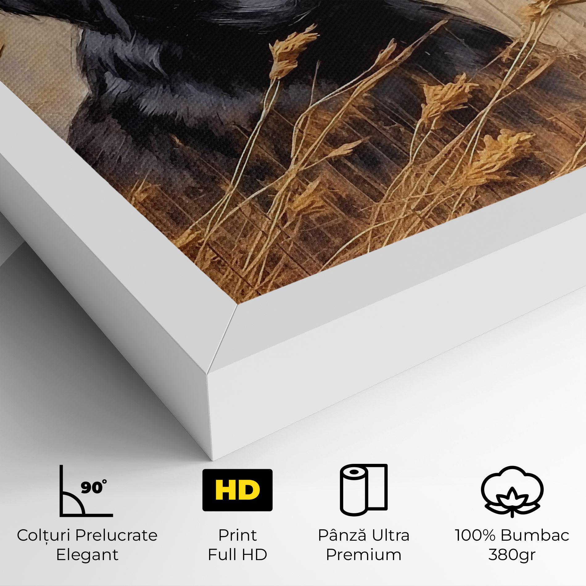Tablou Canvas Black Dog Art mockup 4