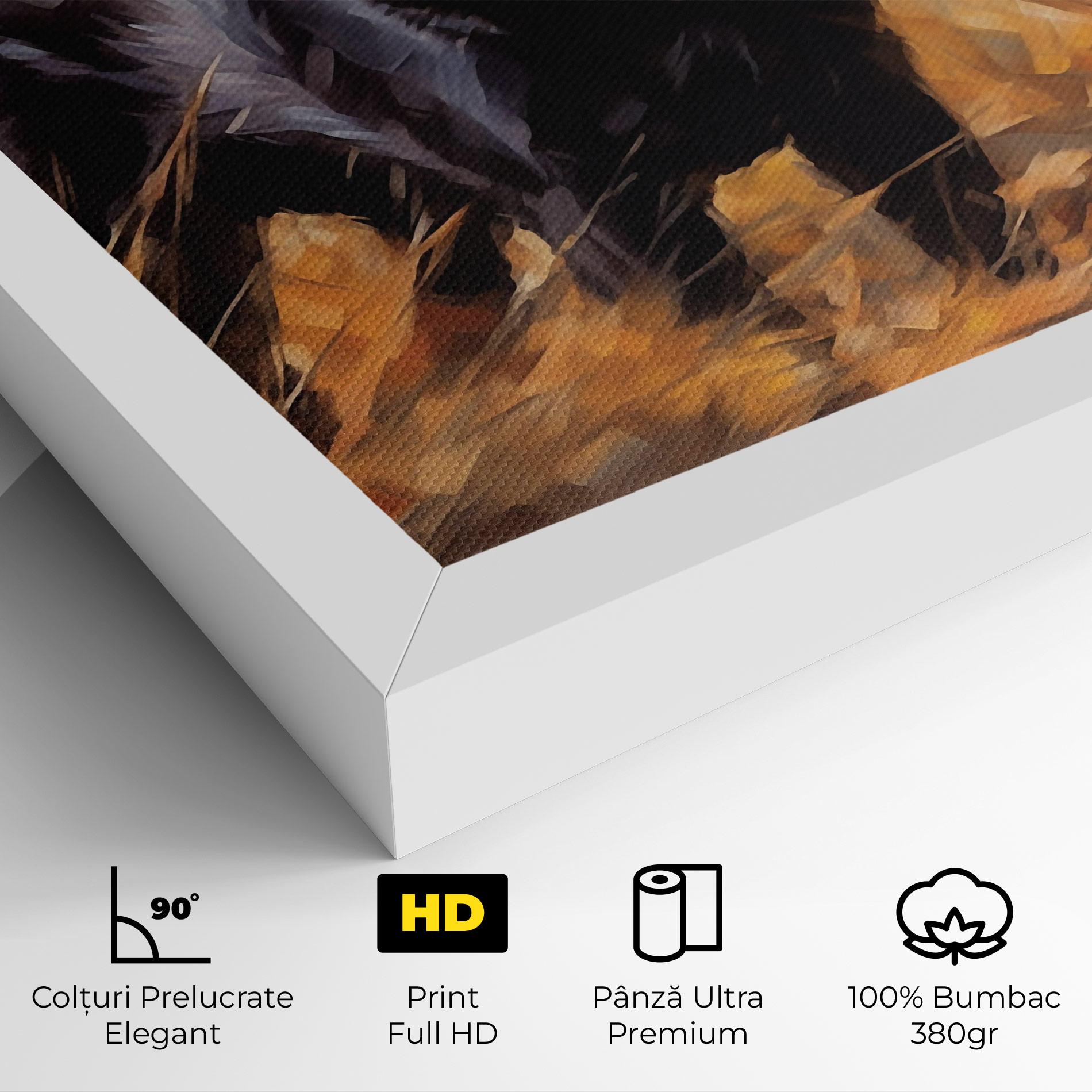 Tablou Canvas Black Pretty Dog mockup 4