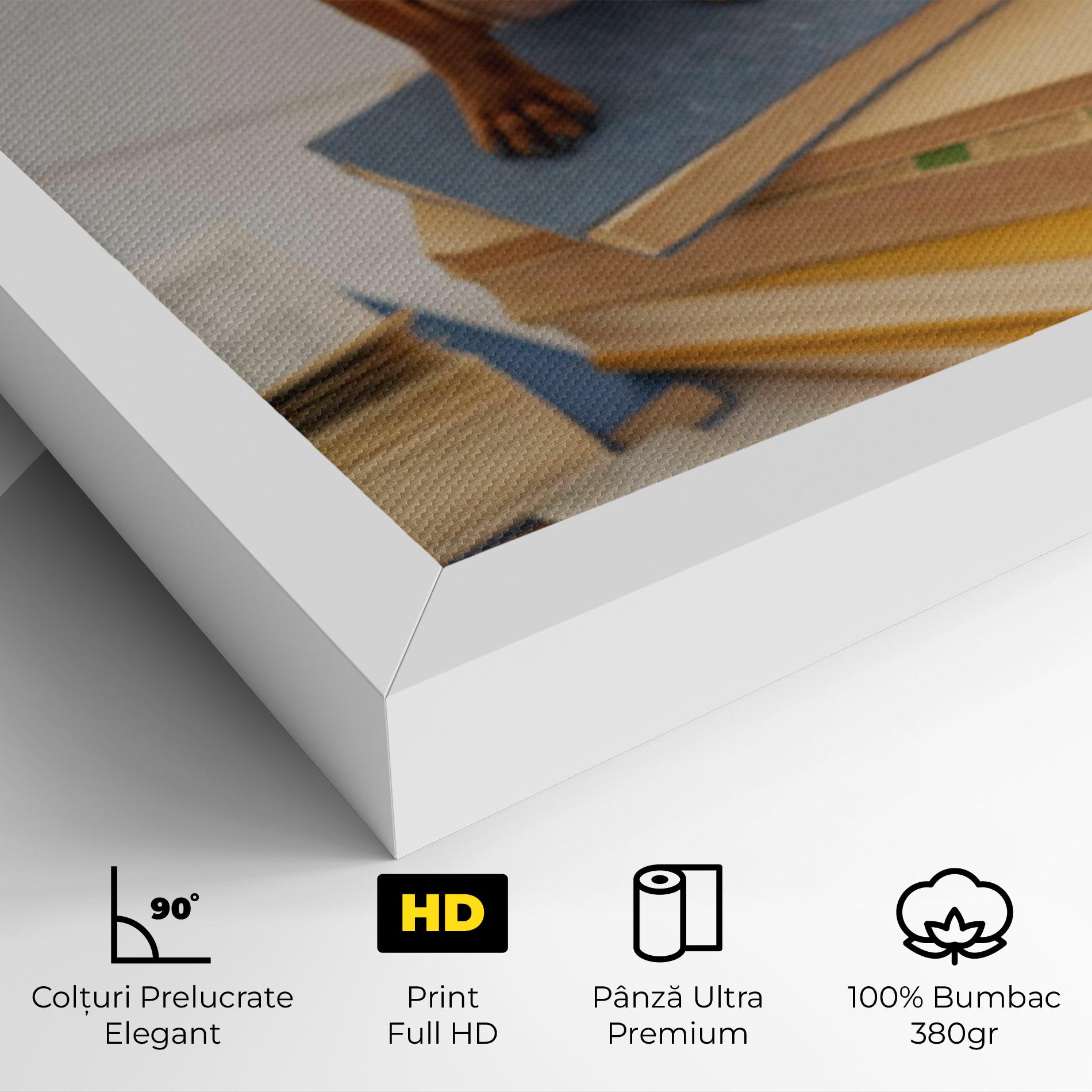 Tablou Canvas Books Cute Dog mockup 4