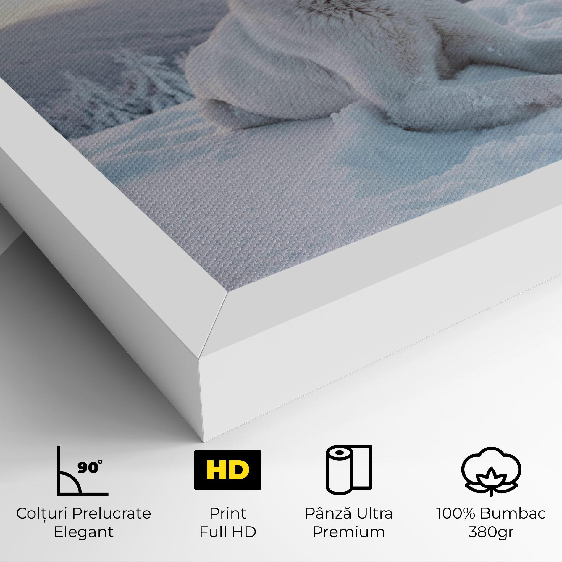 Tablou Canvas White Husky mockup 4