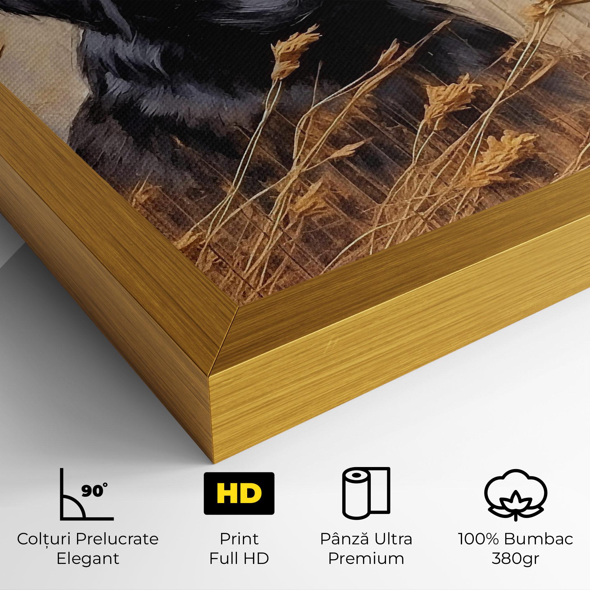 Tablou Canvas Black Dog Art mockup 4
