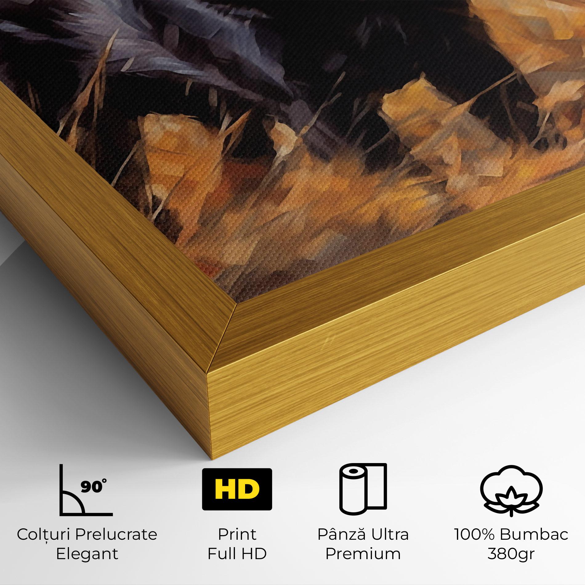 Tablou Canvas Black Pretty Dog mockup 4