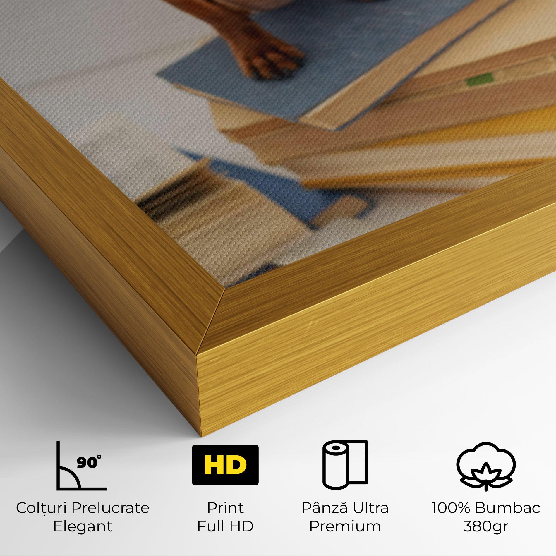 Tablou Canvas Books Cute Dog mockup 4