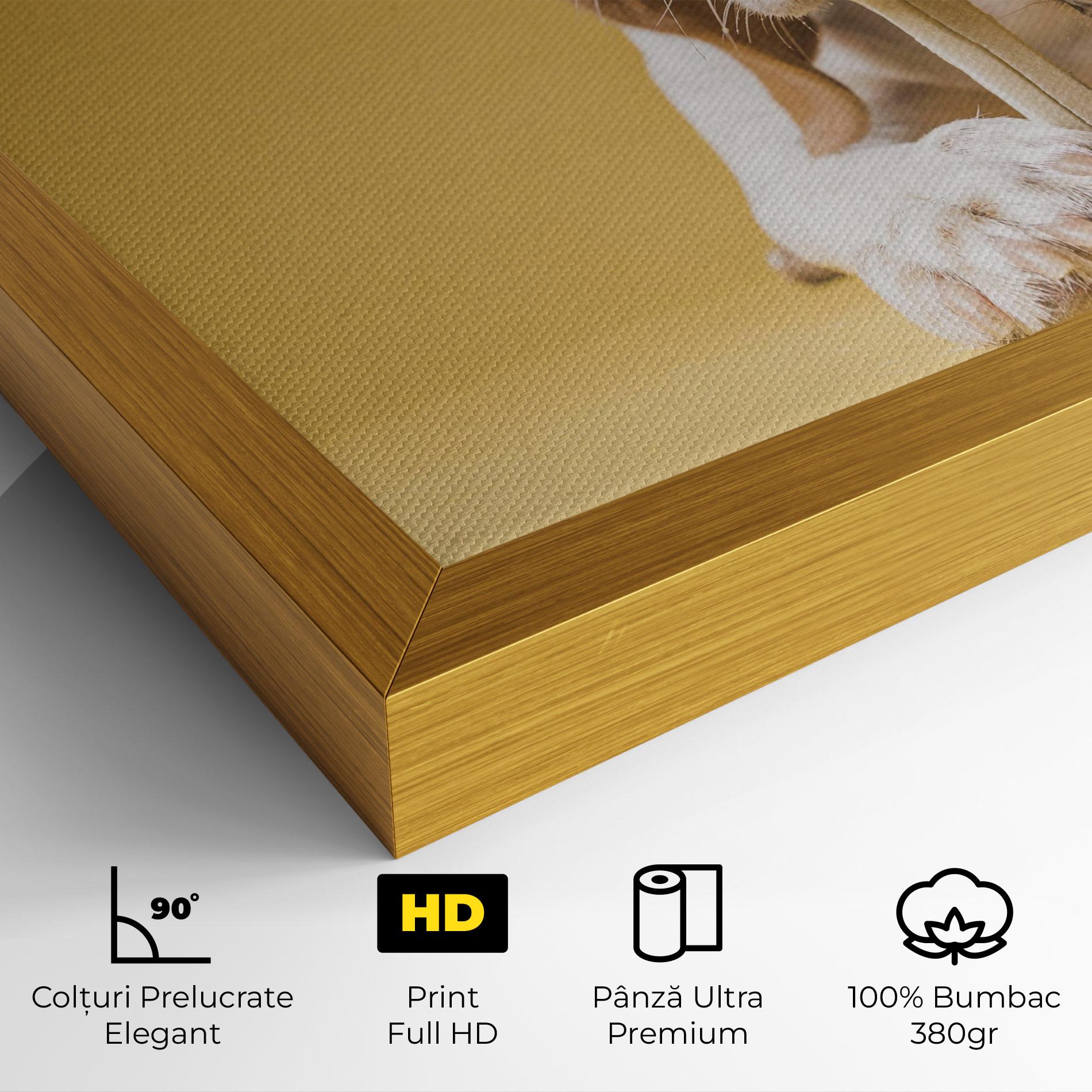 Tablou Canvas Dog Eating Bone mockup 4