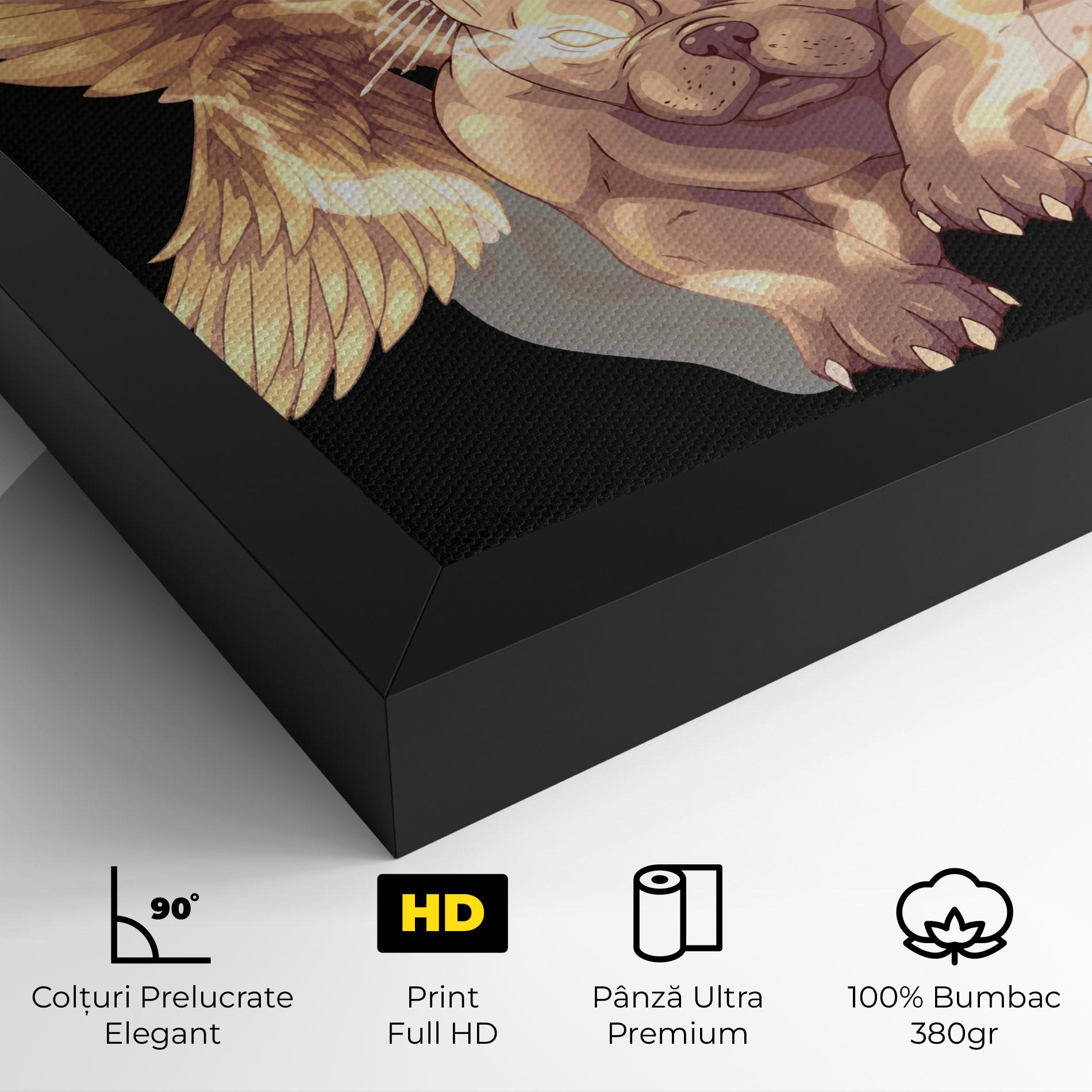 Tablou Canvas Angel Dog mockup 4