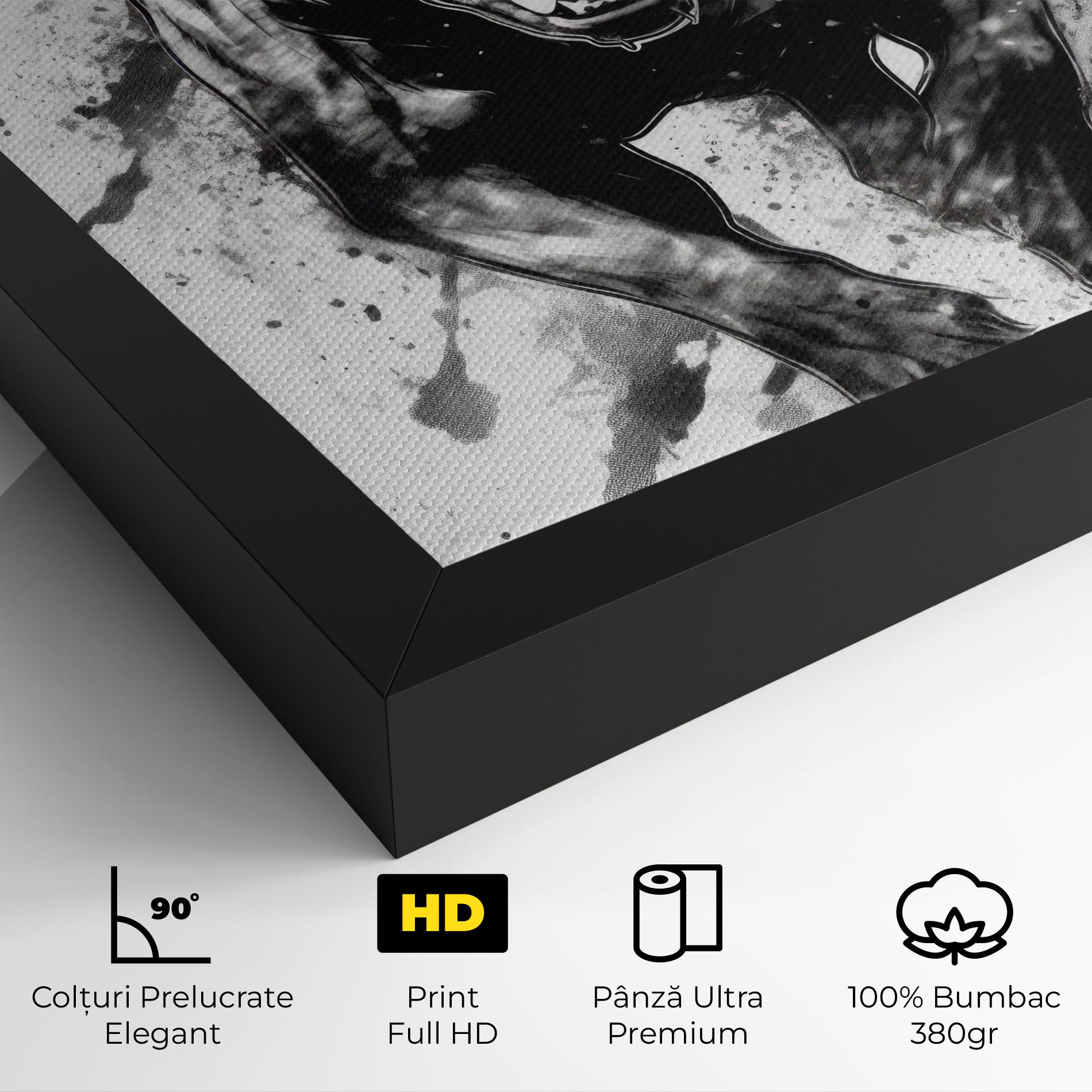 Tablou Canvas Angry Dog Jump mockup 4