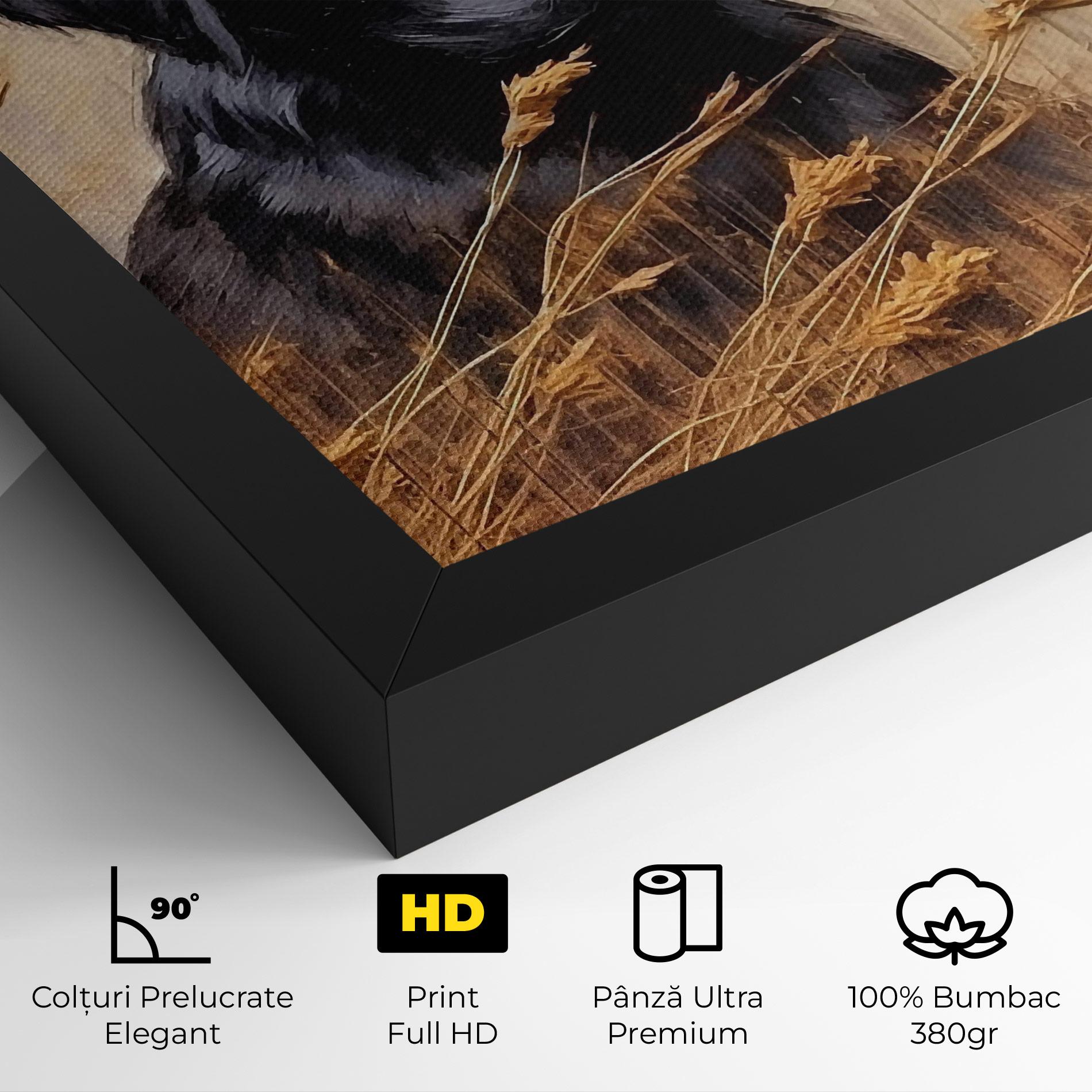 Tablou Canvas Black Dog Art mockup 4