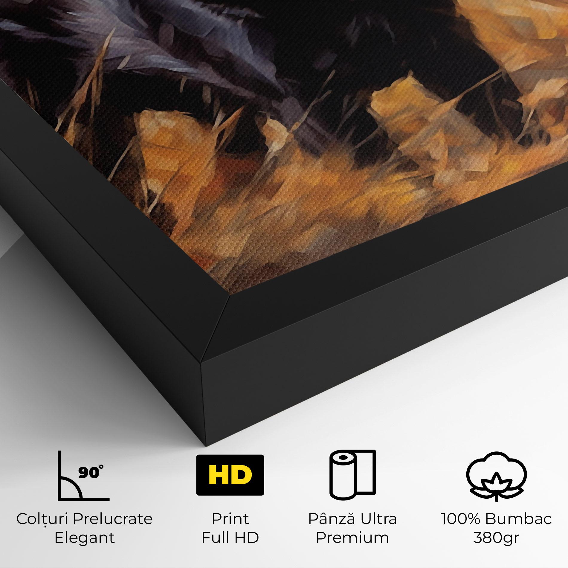 Tablou Canvas Black Pretty Dog mockup 4