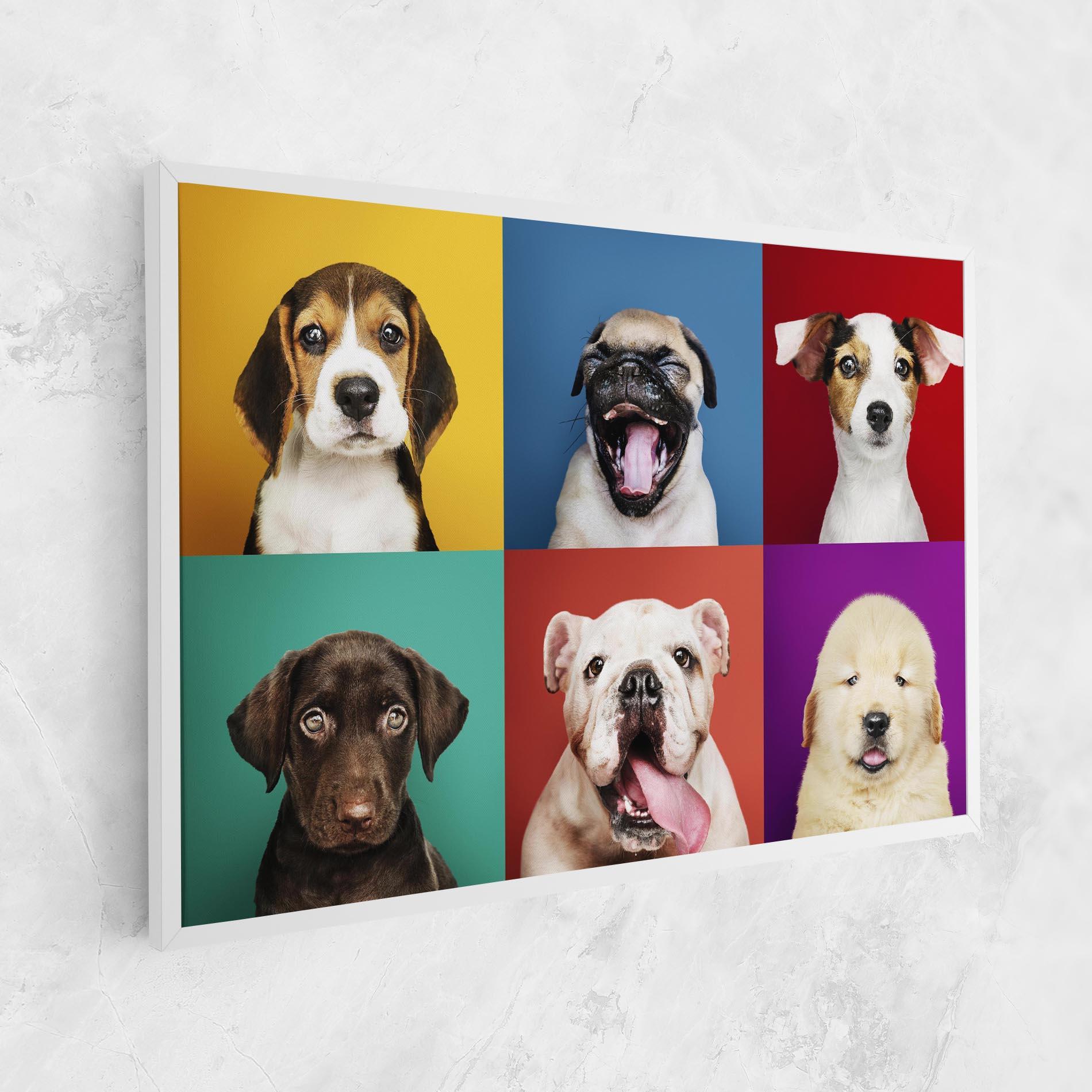Tablou Canvas Adorable Puppies Mix mockup 1