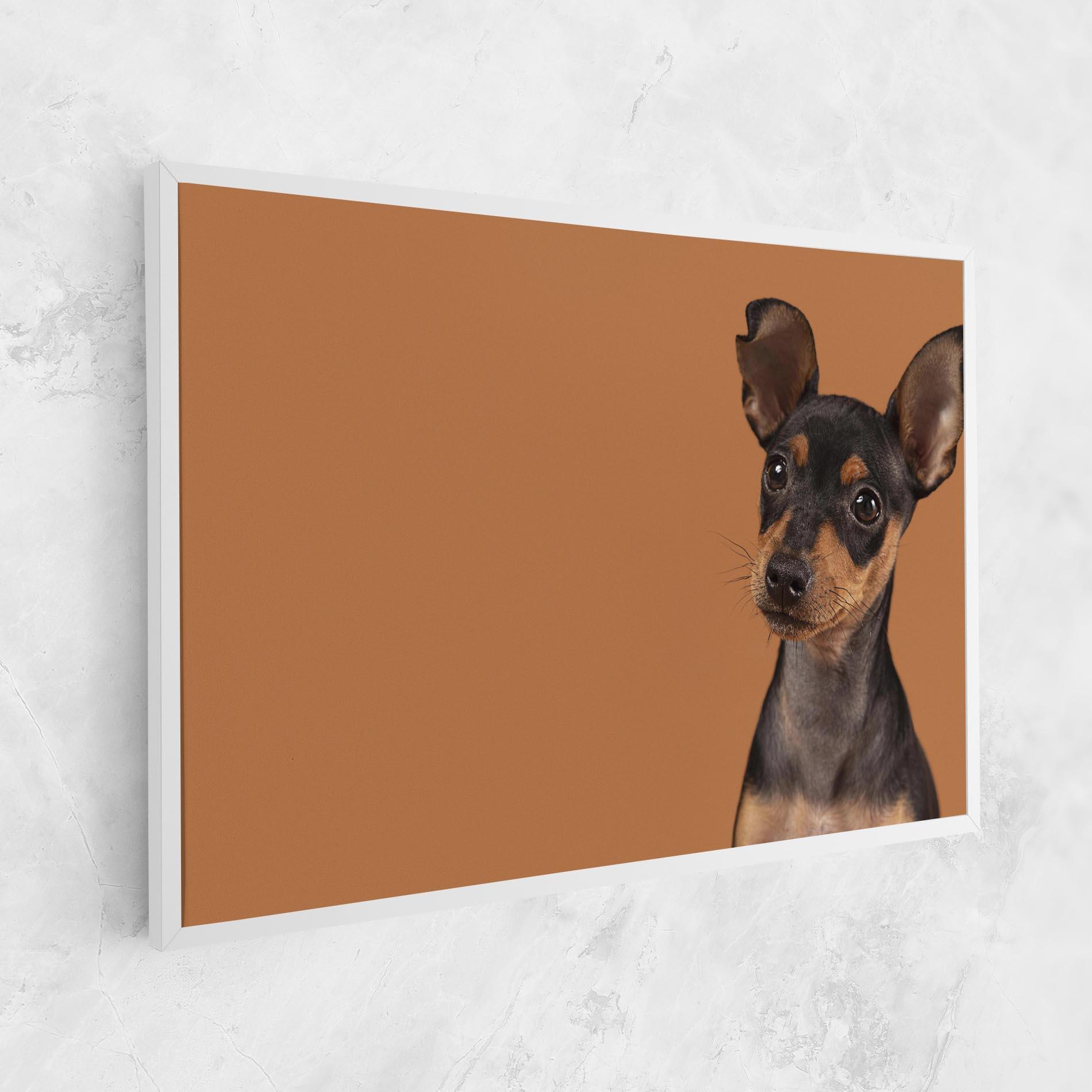 Tablou Canvas Cute Dog Portrait mockup 1