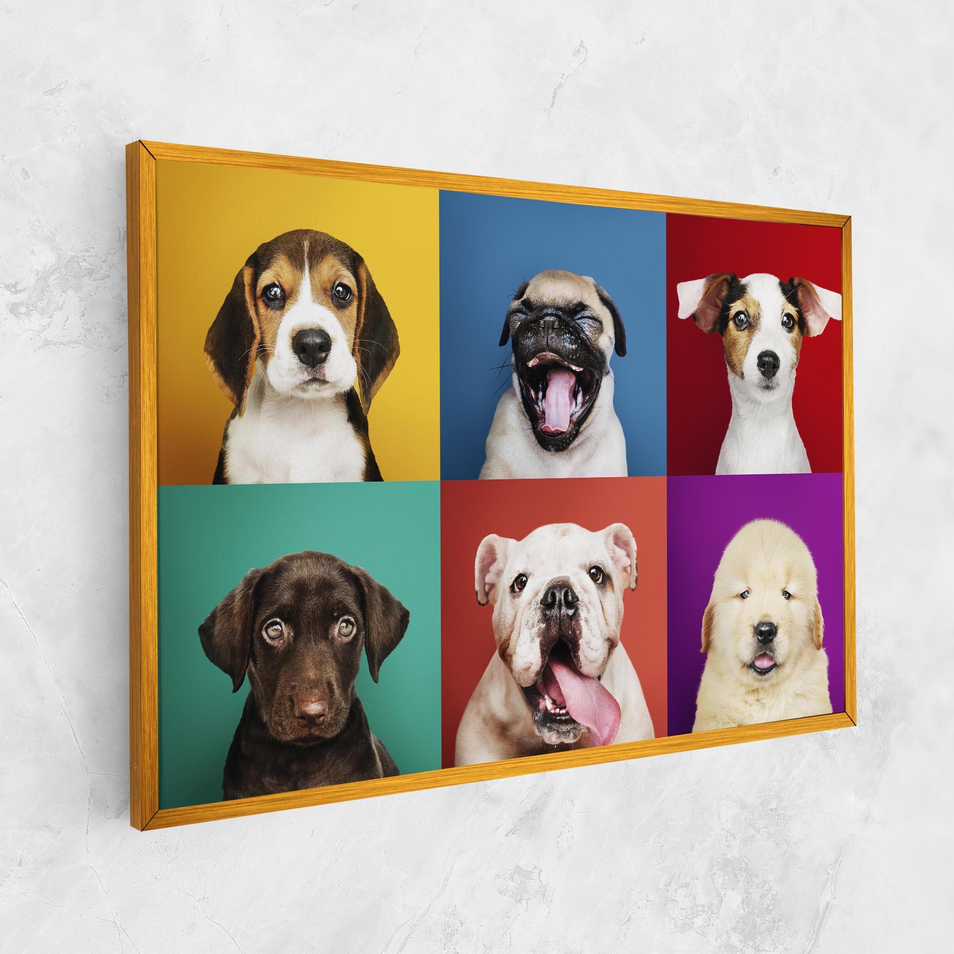 Tablou Canvas Adorable Puppies Mix mockup 1