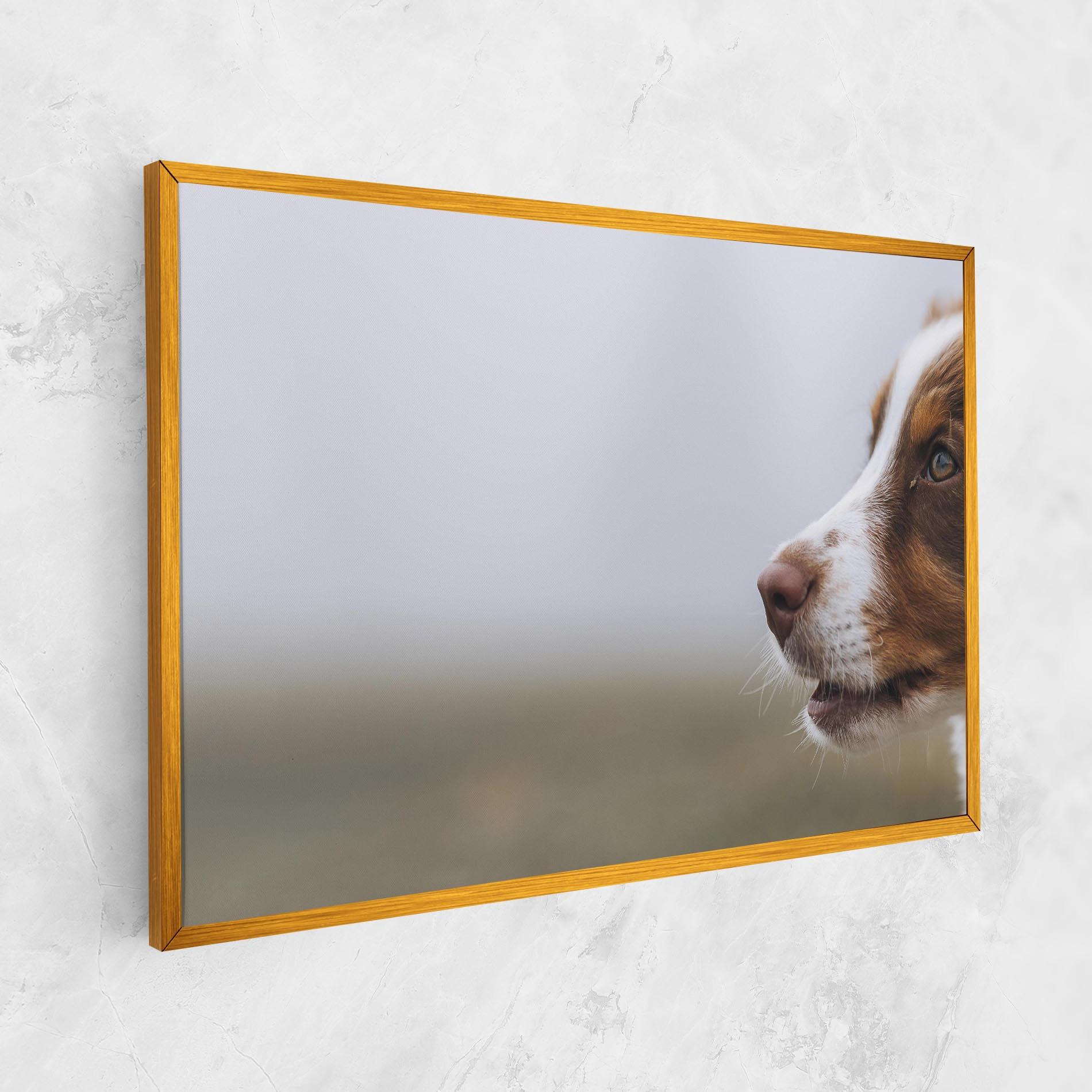 Tablou Canvas Brown White Dog mockup 1