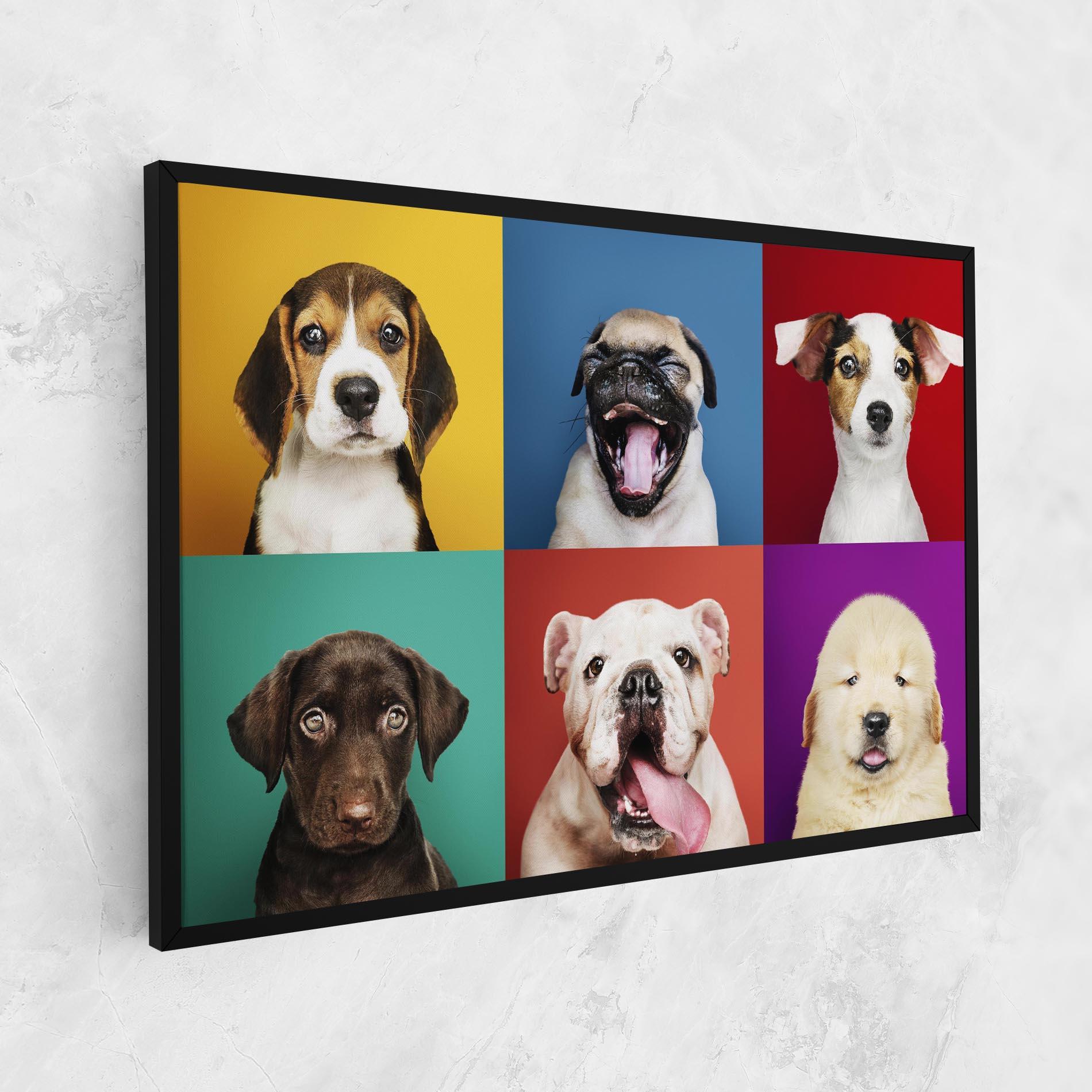 Tablou Canvas Adorable Puppies Mix mockup 1