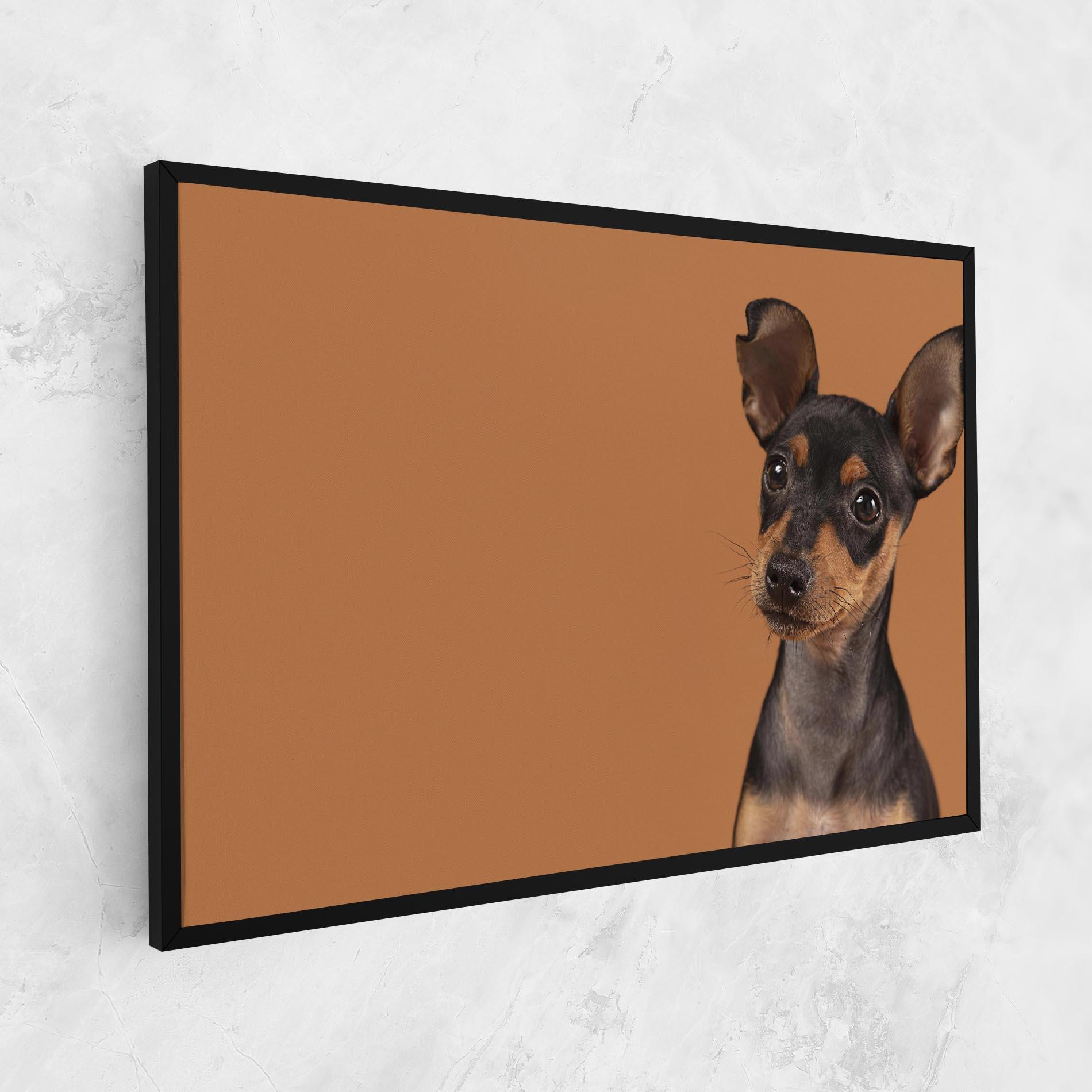 Tablou Canvas Cute Dog Portrait mockup 1