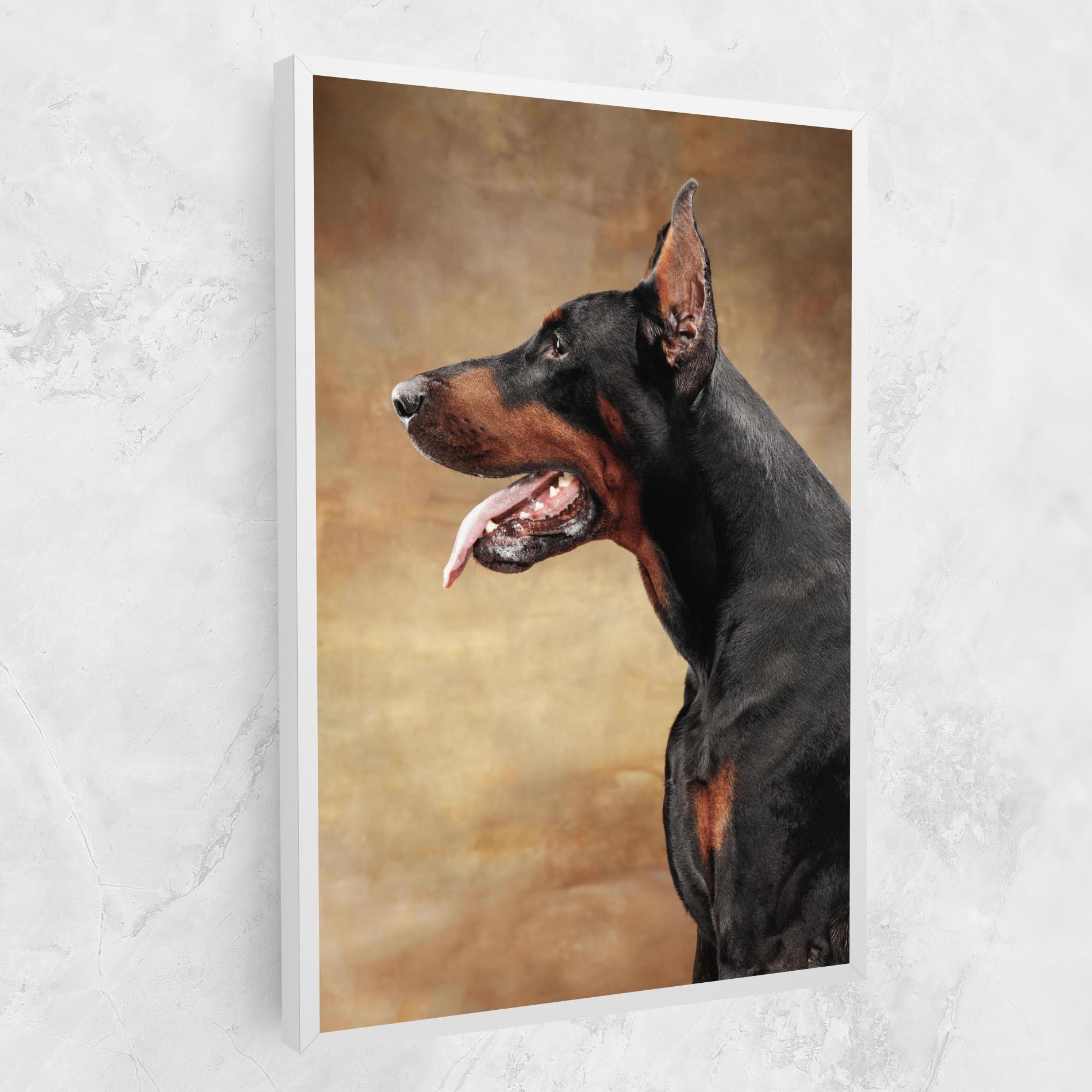 Tablou Canvas Doberman Pinscher mockup 1