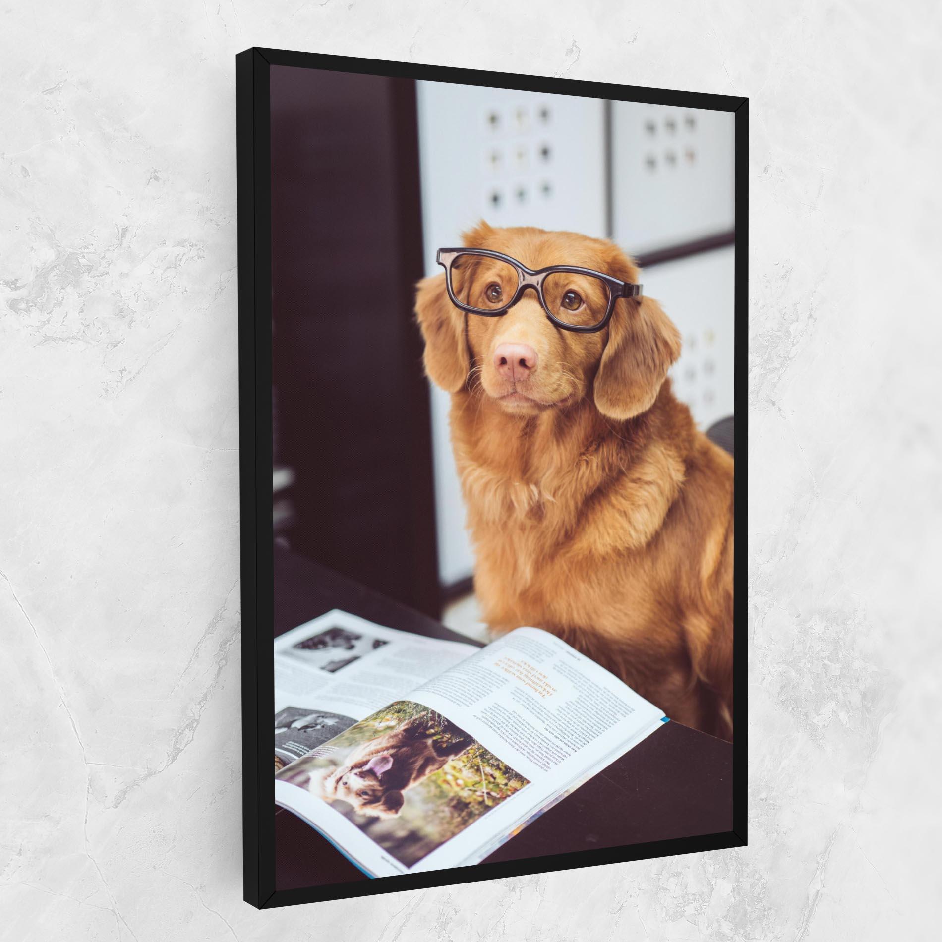 Tablou Canvas Learning Dog mockup 1