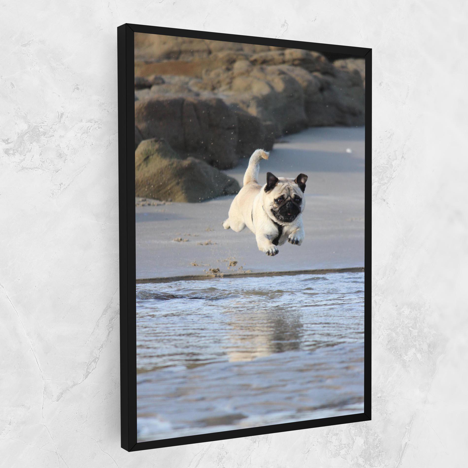 Tablou Canvas Water Pug mockup 1