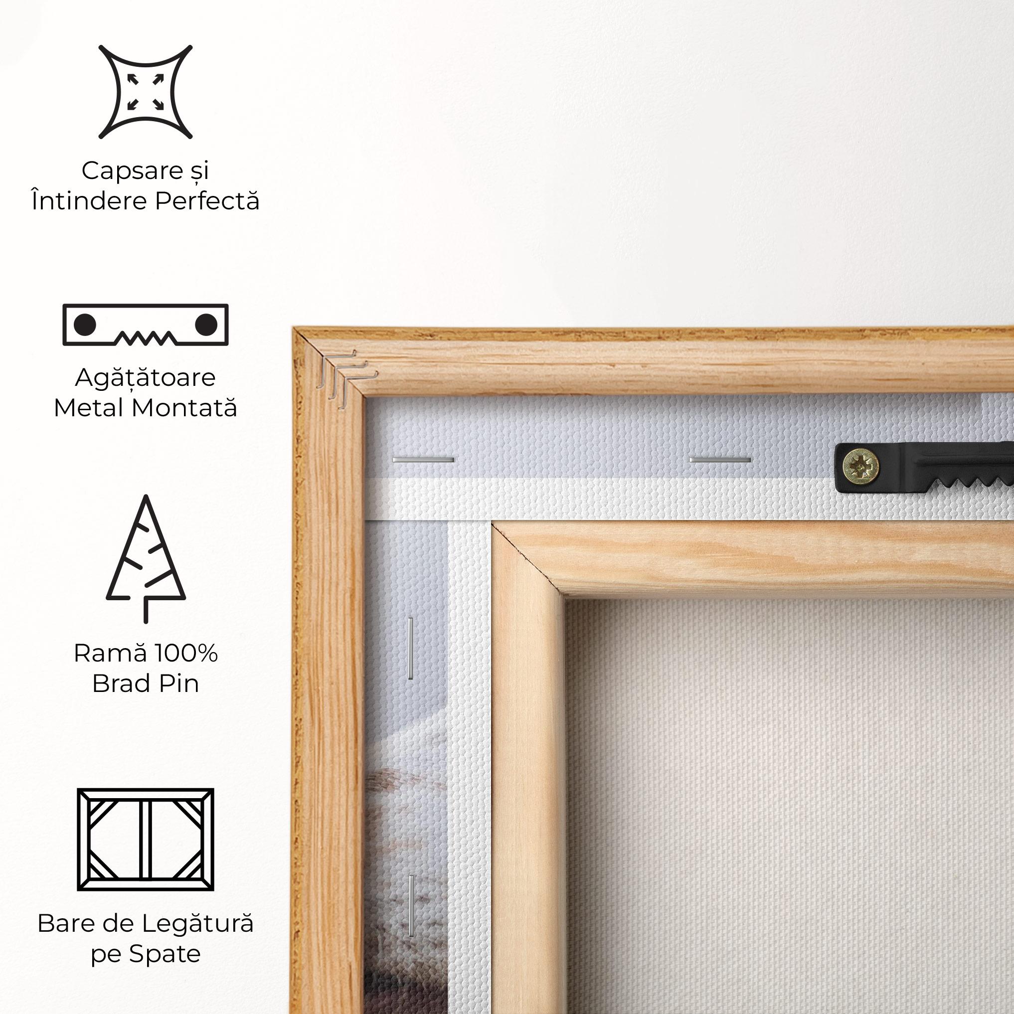 Tablou Canvas Brown White Dog mockup 5