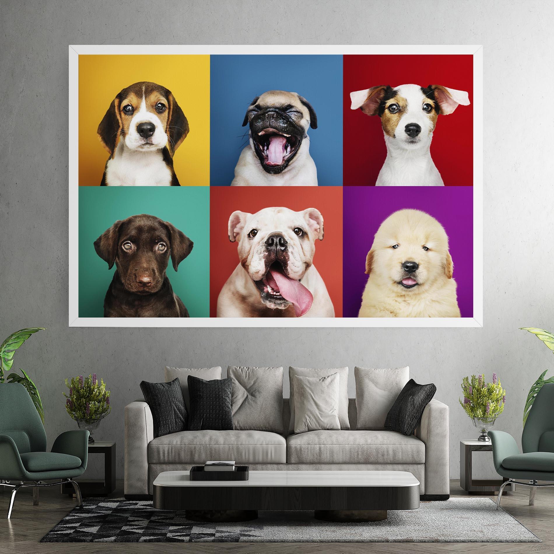 Tablou Canvas Adorable Puppies Mix mockup 7