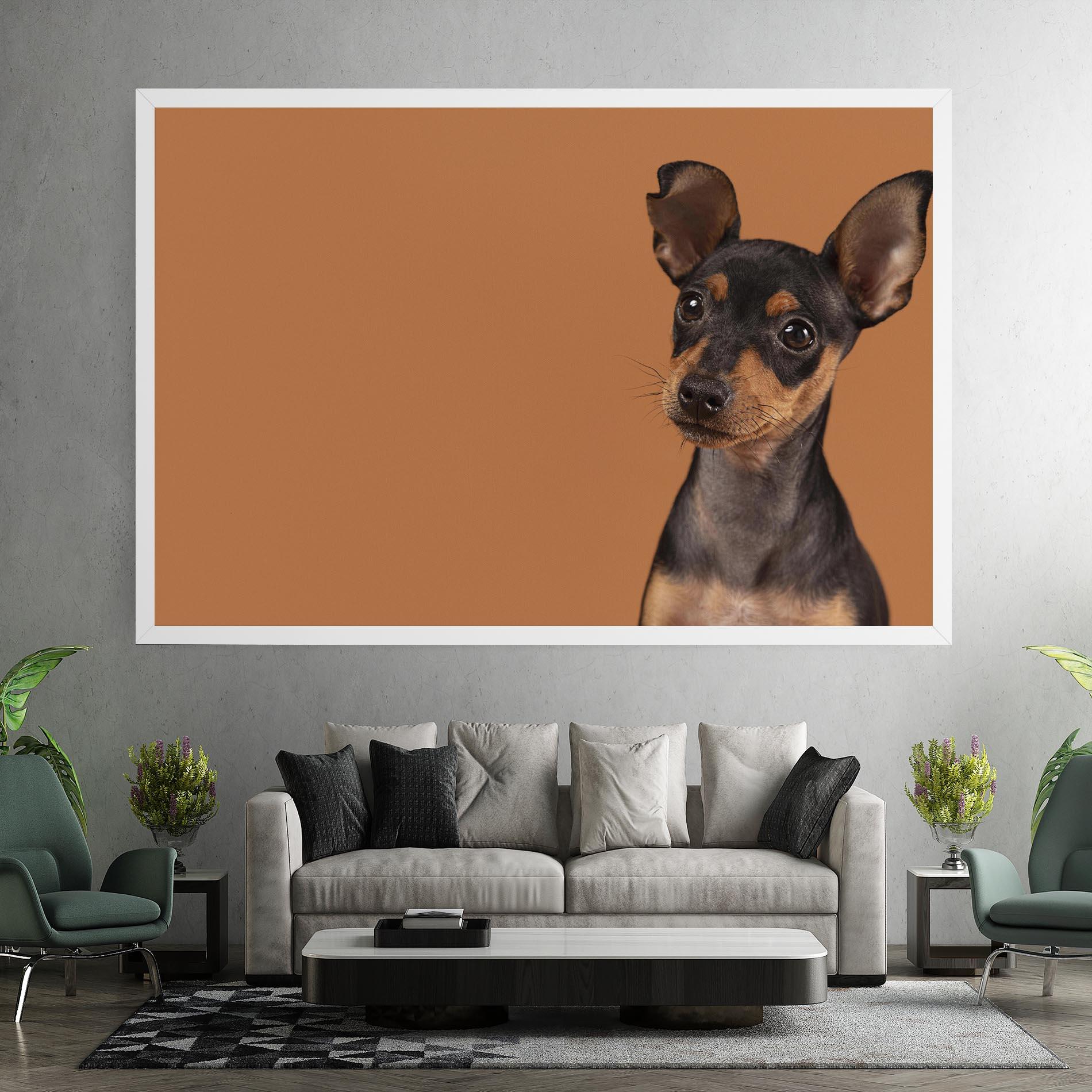 Tablou Canvas Cute Dog Portrait mockup 7