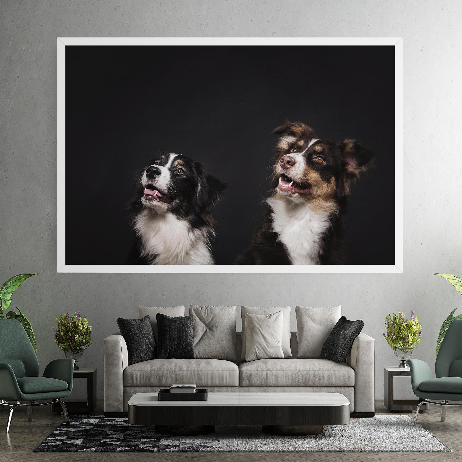 Tablou Canvas Cute Dogs Standing mockup 7