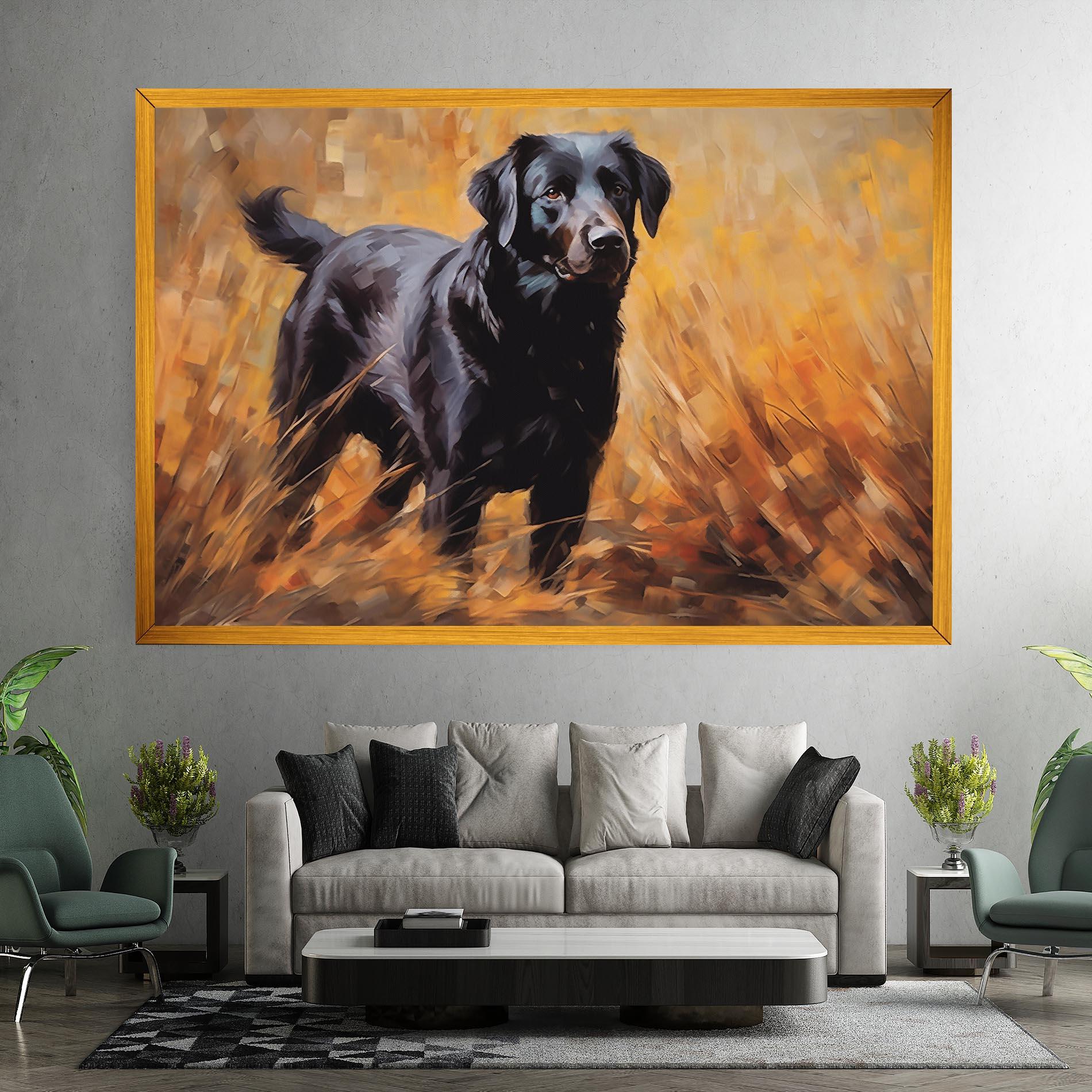 Tablou Canvas Black Pretty Dog mockup 7
