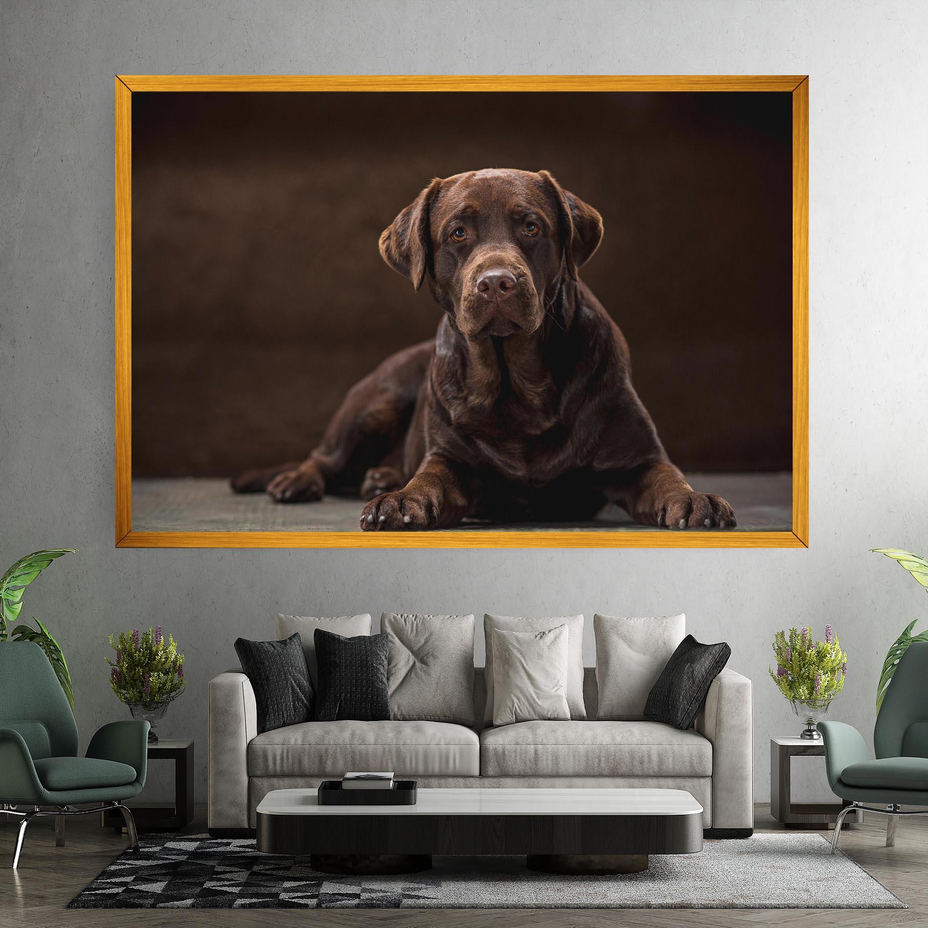 Tablou Canvas Cute Brown Labrador mockup 7