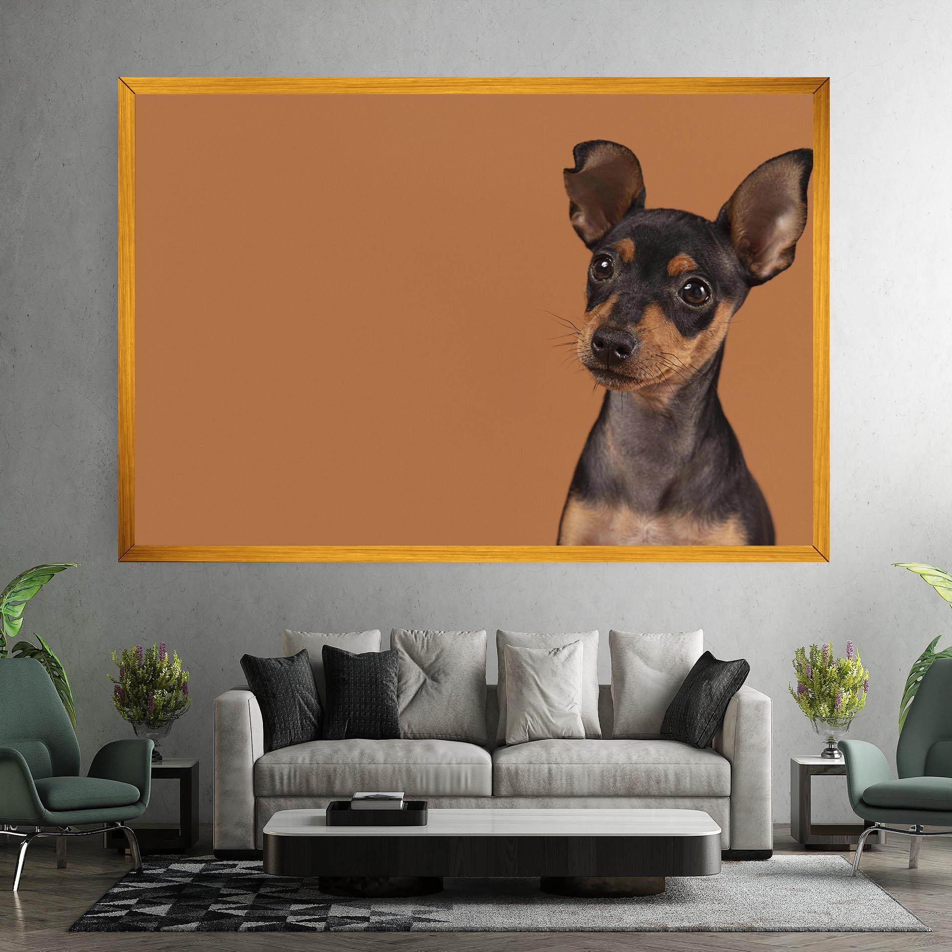 Tablou Canvas Cute Dog Portrait mockup 7