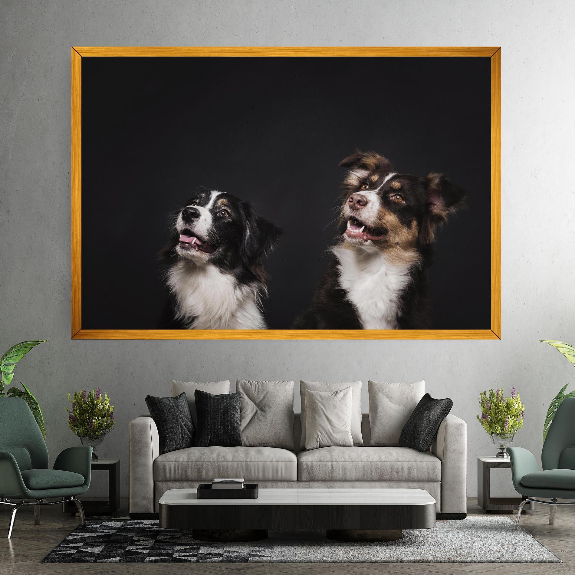Tablou Canvas Cute Dogs Standing mockup 7