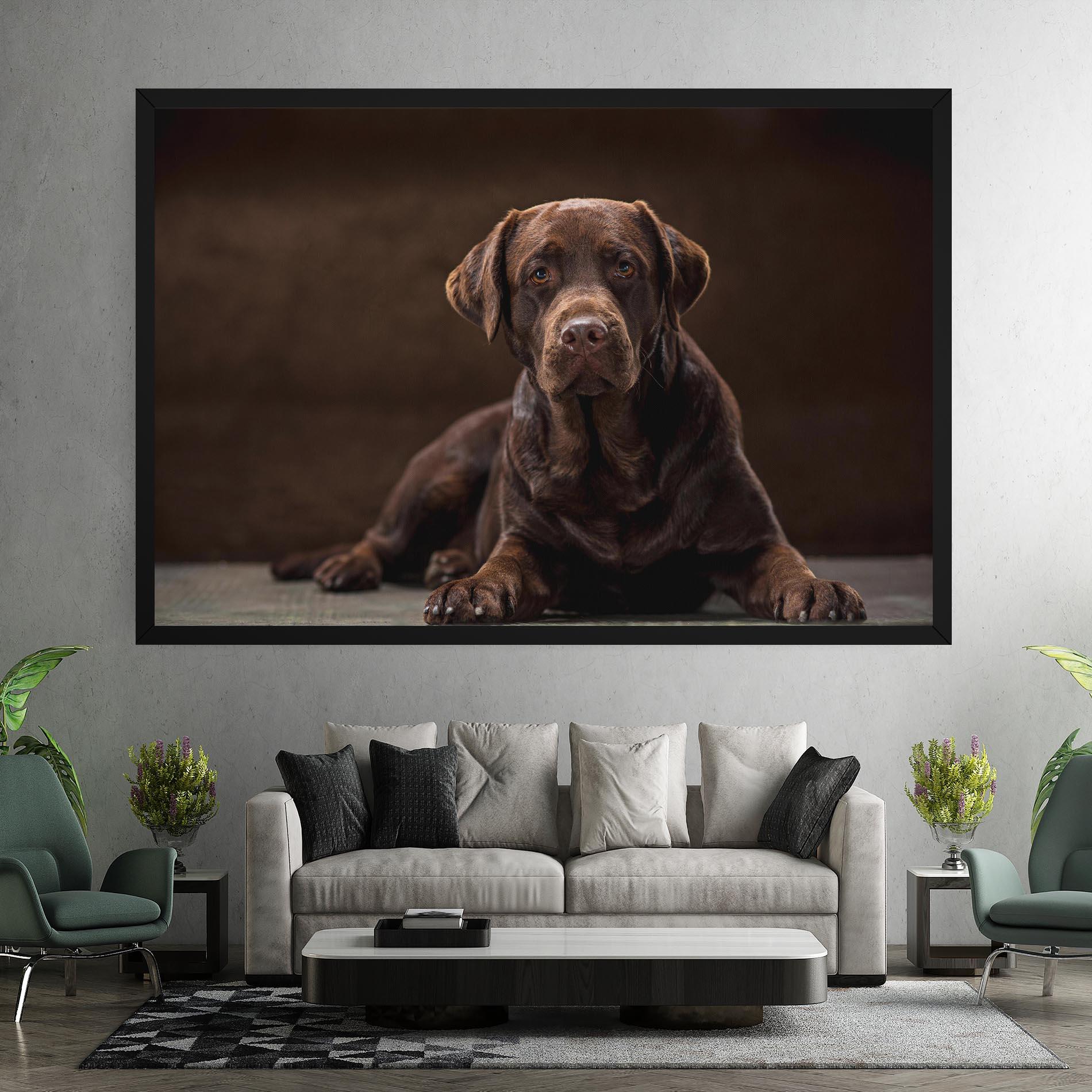 Tablou Canvas Cute Brown Labrador mockup 7