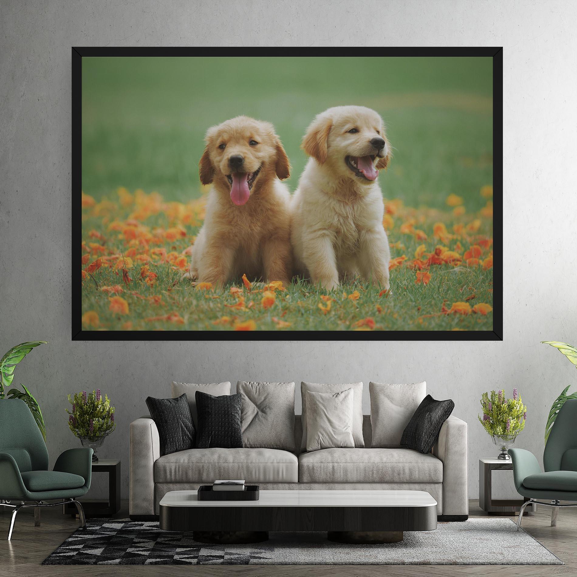 Tablou Canvas Happy Dogs mockup 7